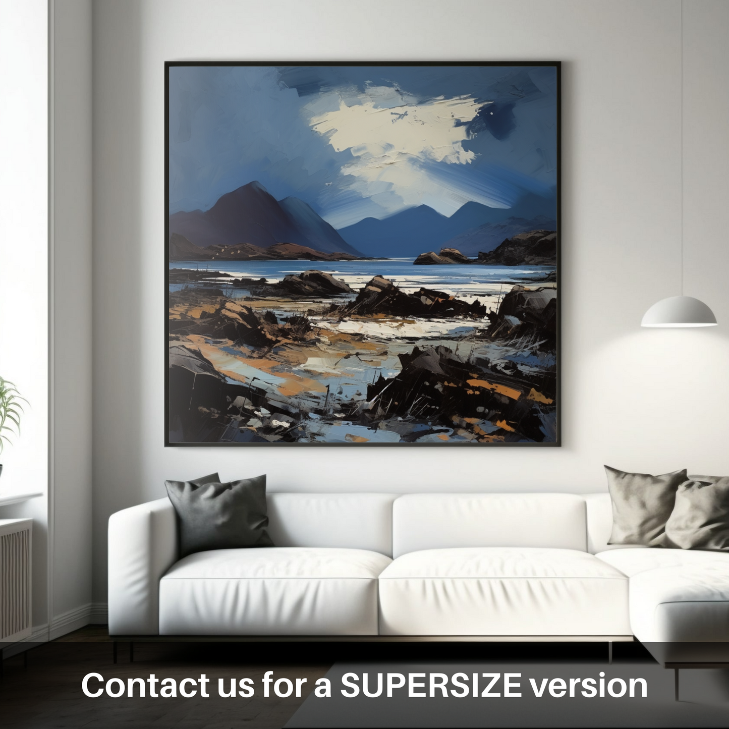 Huge supersize print of Isle of Rum, Inner Hebrides