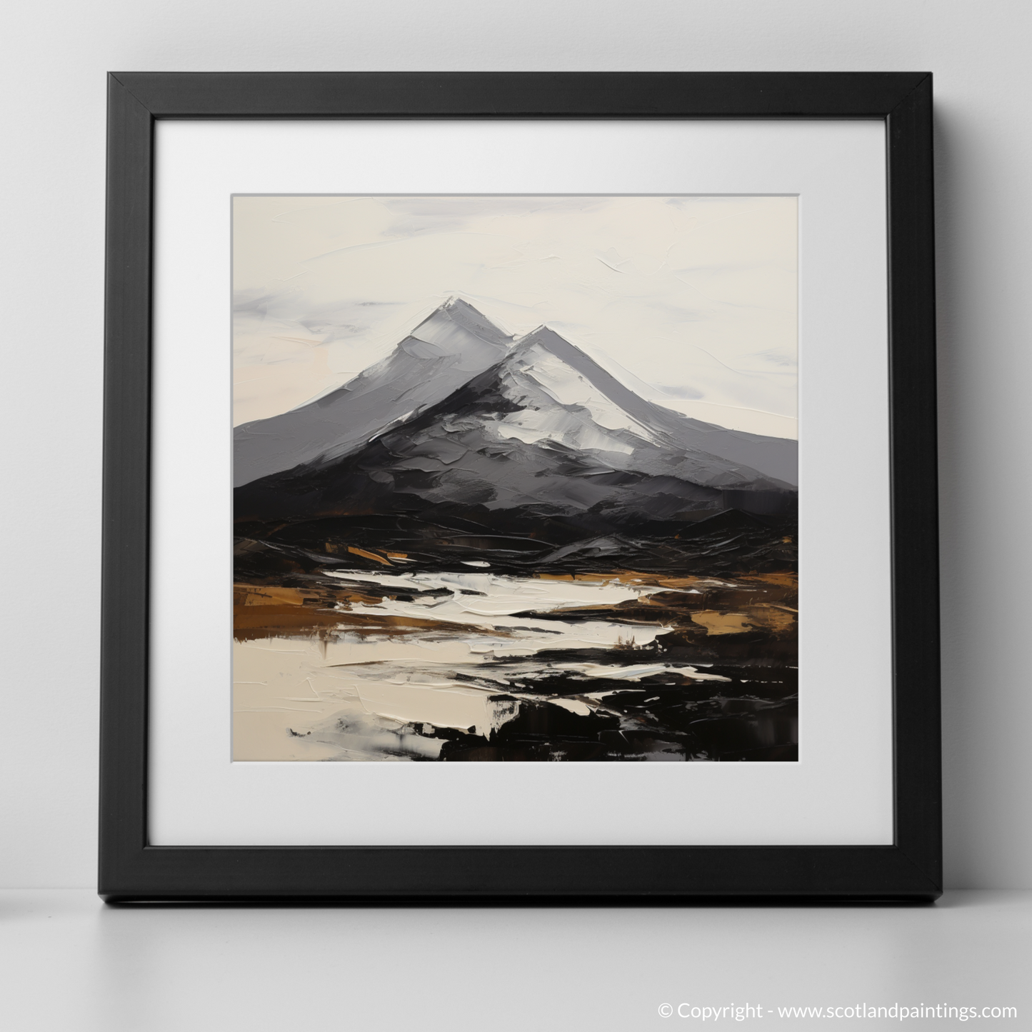 Art Print of Ben More with a black frame