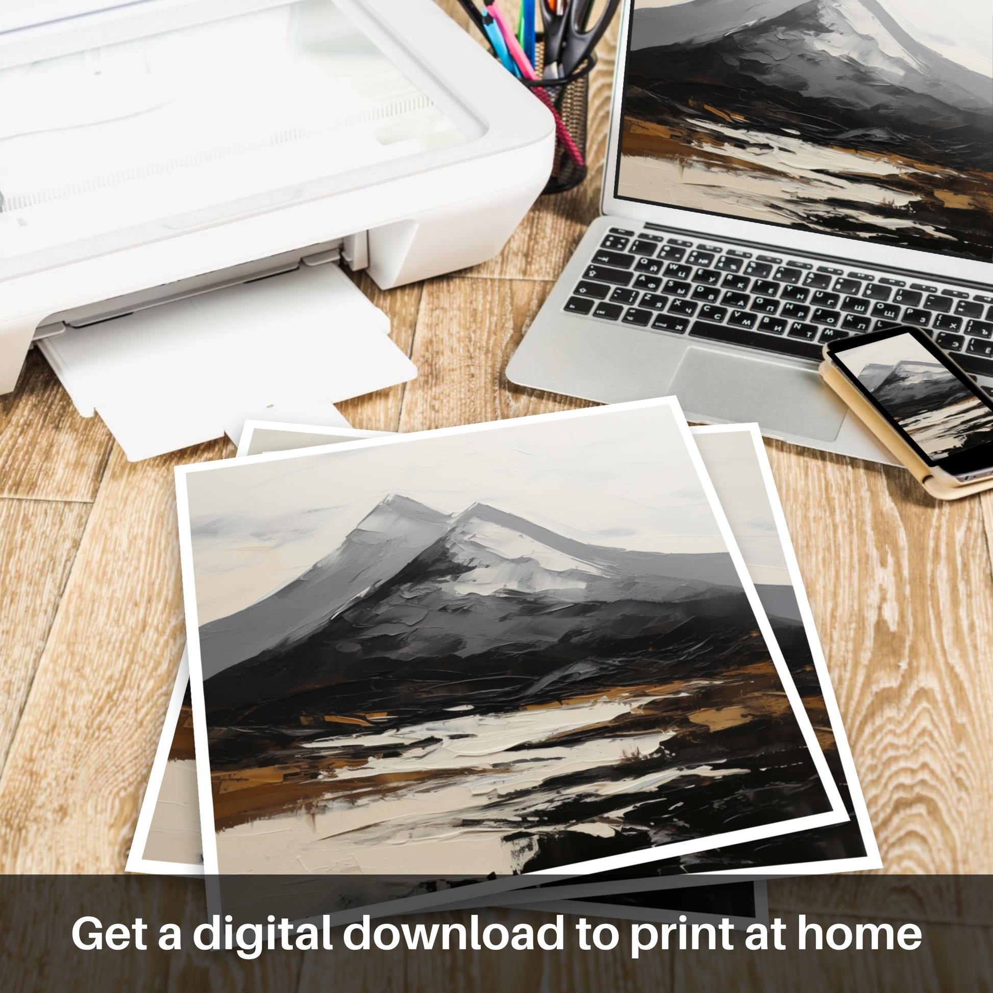 Downloadable and printable picture of Ben More