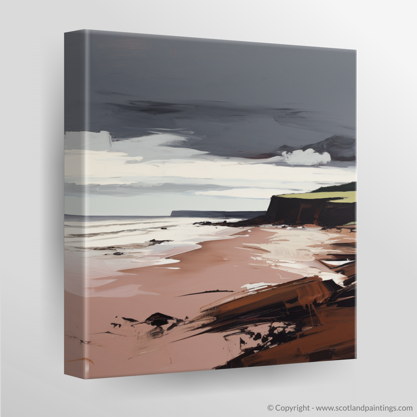 Canvas Print of Lunan Bay, Angus in summer