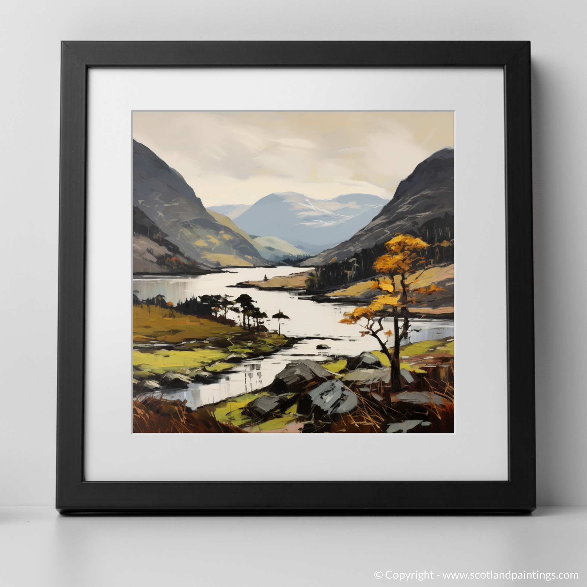 Art Print of Glenfinnan, Highlands with a black frame