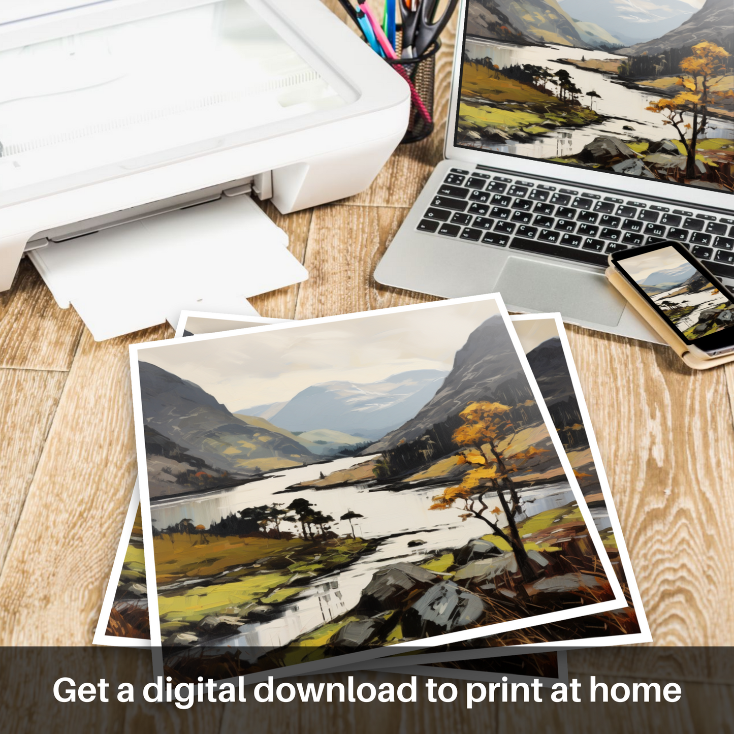 Downloadable and printable picture of Glenfinnan, Highlands
