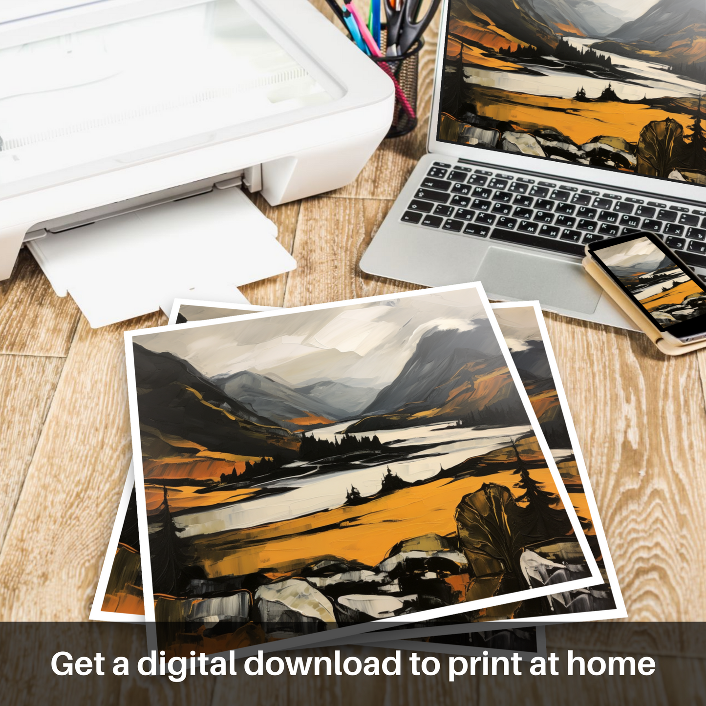 Downloadable and printable picture of Glenfinnan, Highlands