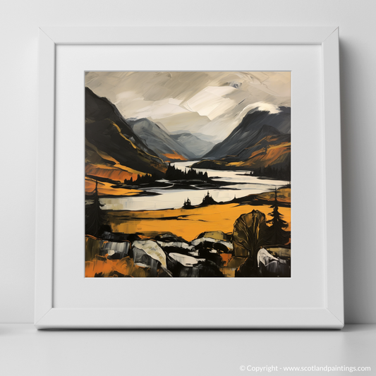 Art Print of Glenfinnan, Highlands with a white frame