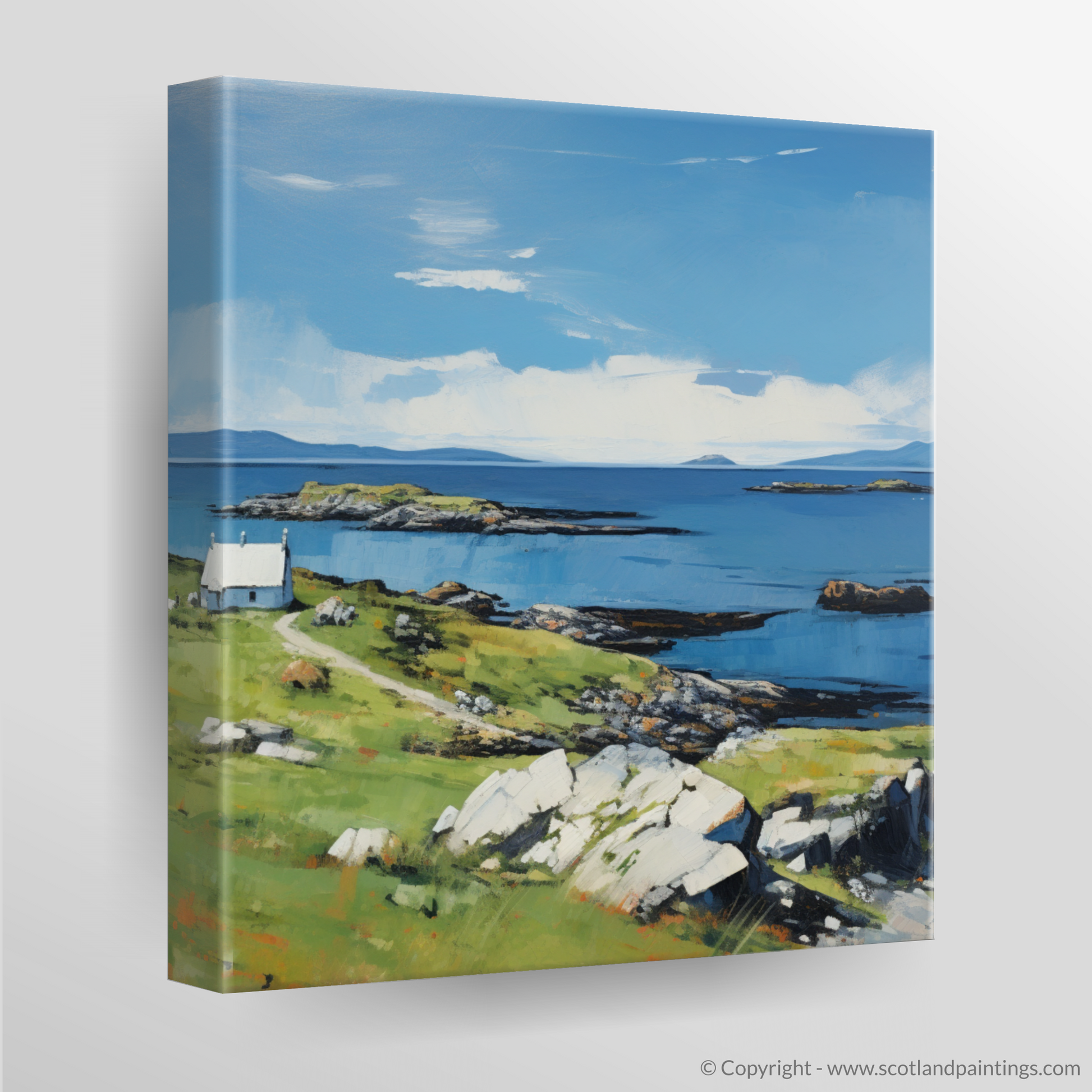 Canvas Print of Isle of Scalpay, Outer Hebrides in summer