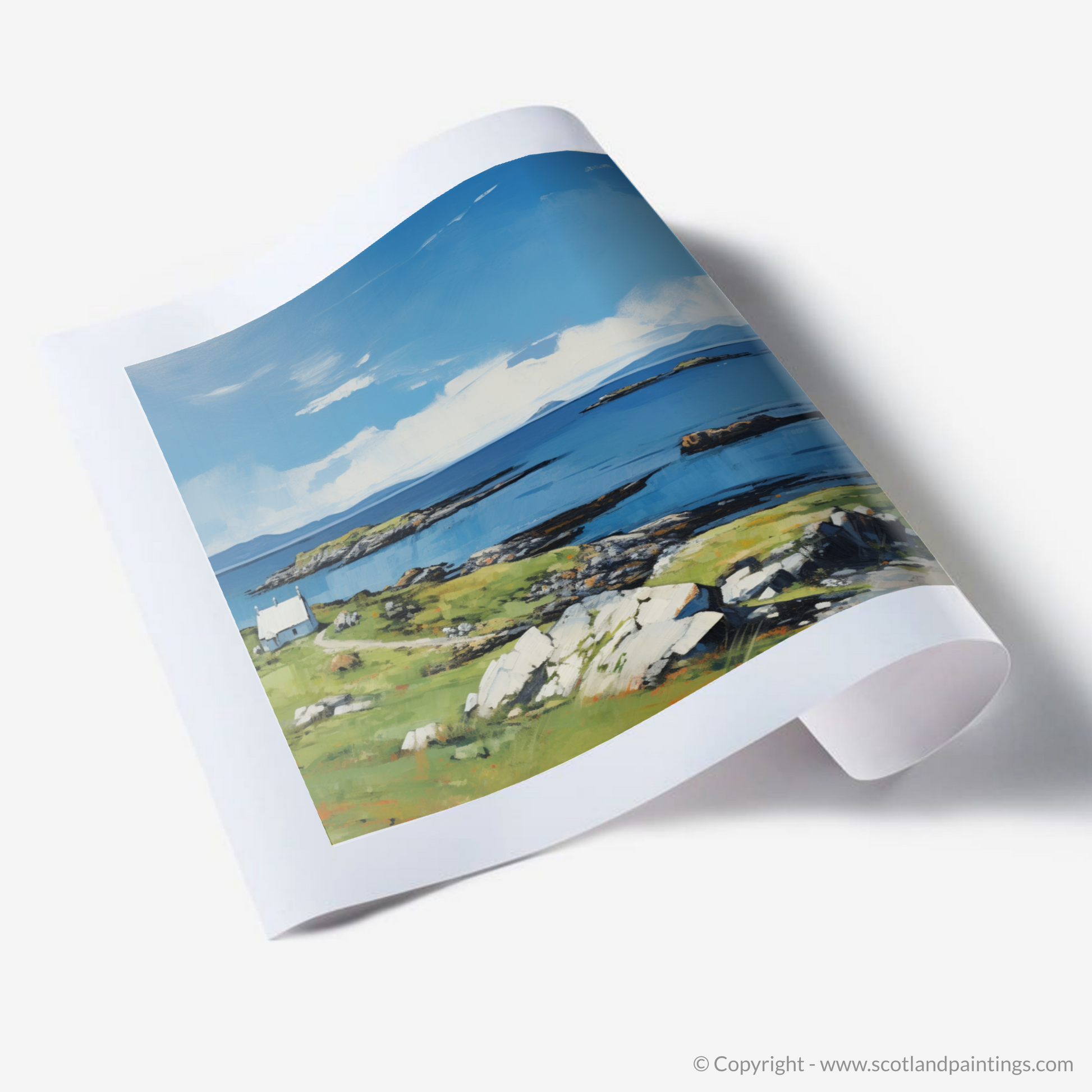 Art Print of Isle of Scalpay, Outer Hebrides in summer