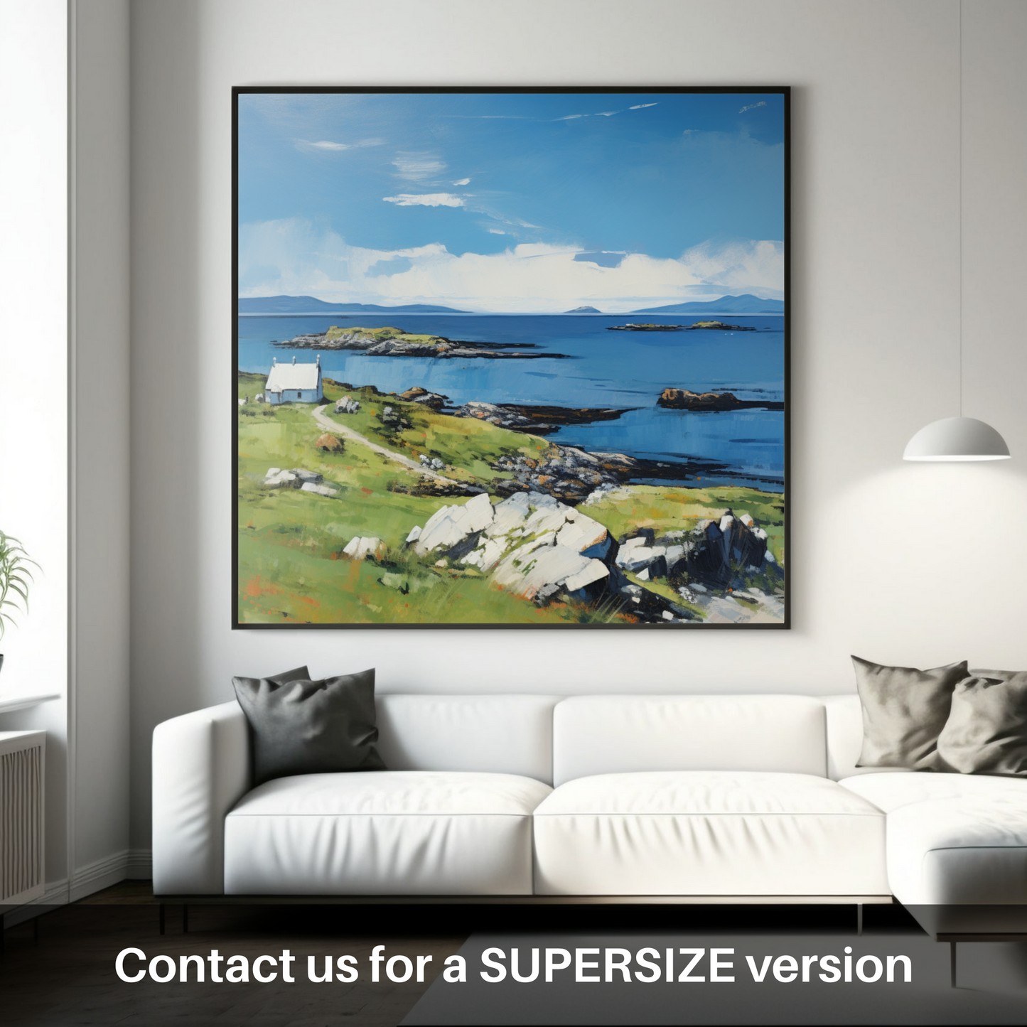 Huge supersize print of Isle of Scalpay, Outer Hebrides in summer