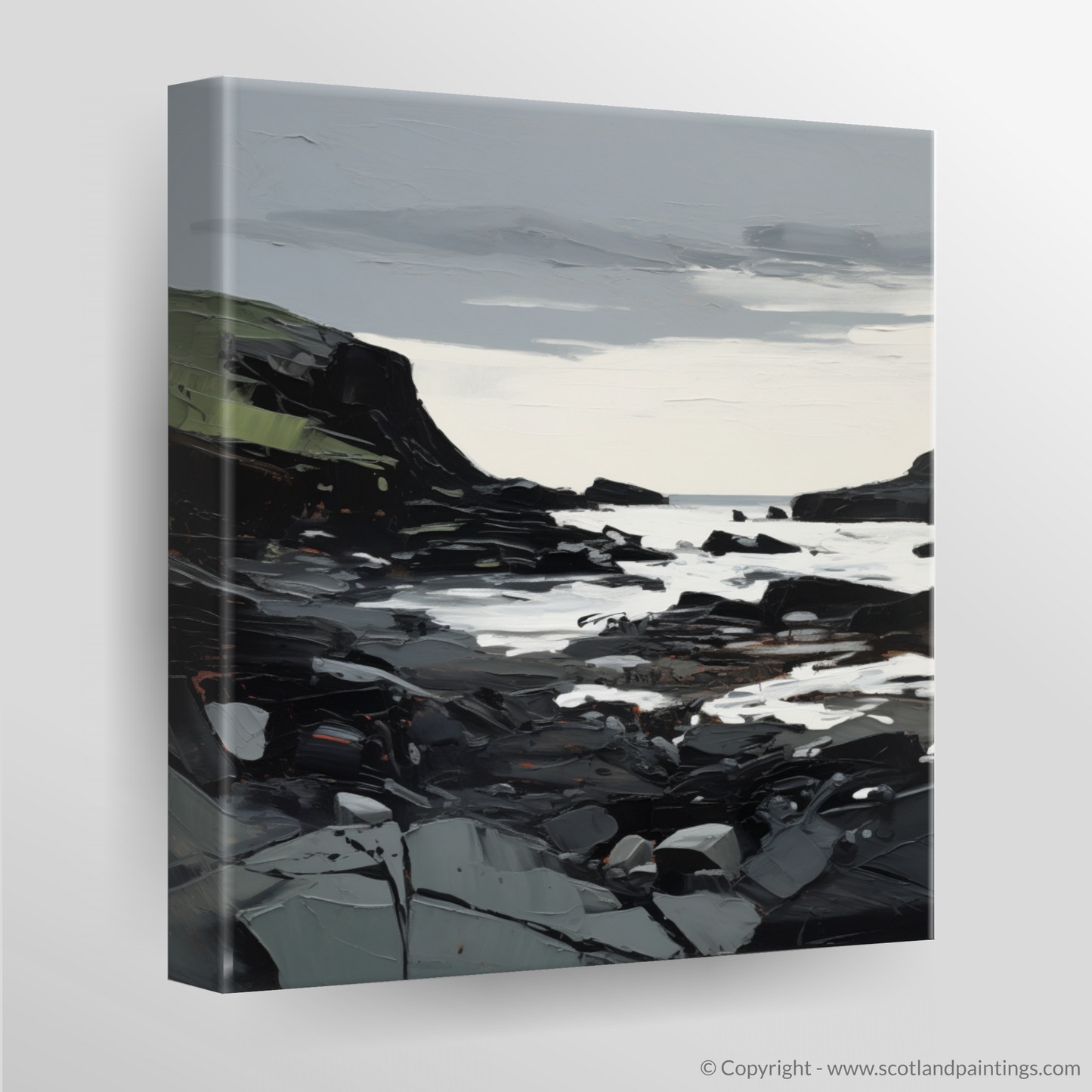 Canvas Print of Catterline Bay, Aberdeenshire