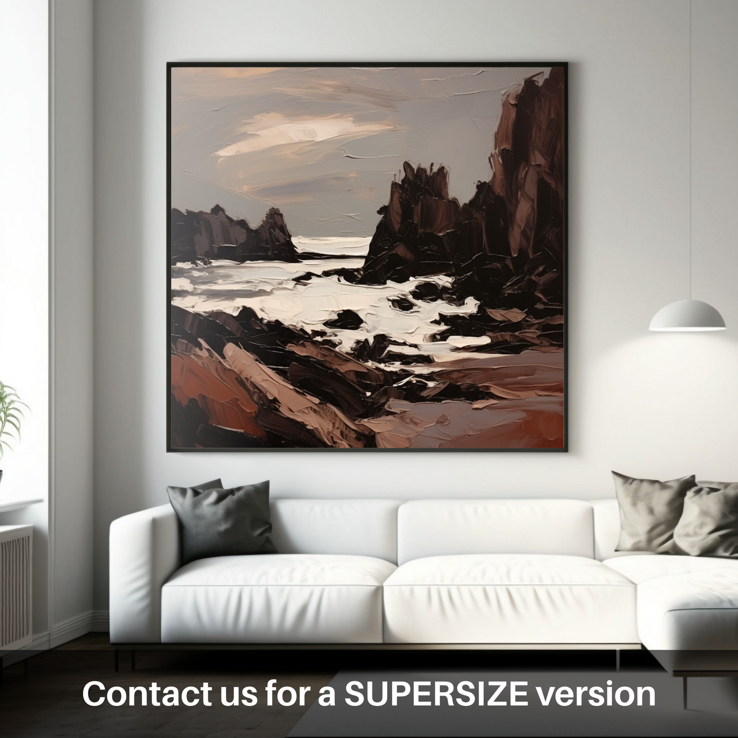 Huge supersize print of Catterline Bay, Aberdeenshire