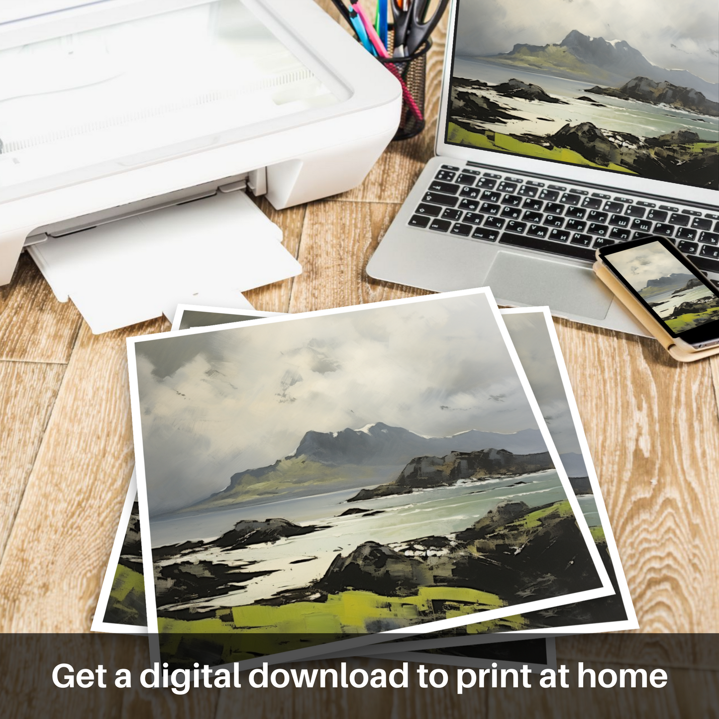 Downloadable and printable picture of Isle of Eigg, Inner Hebrides