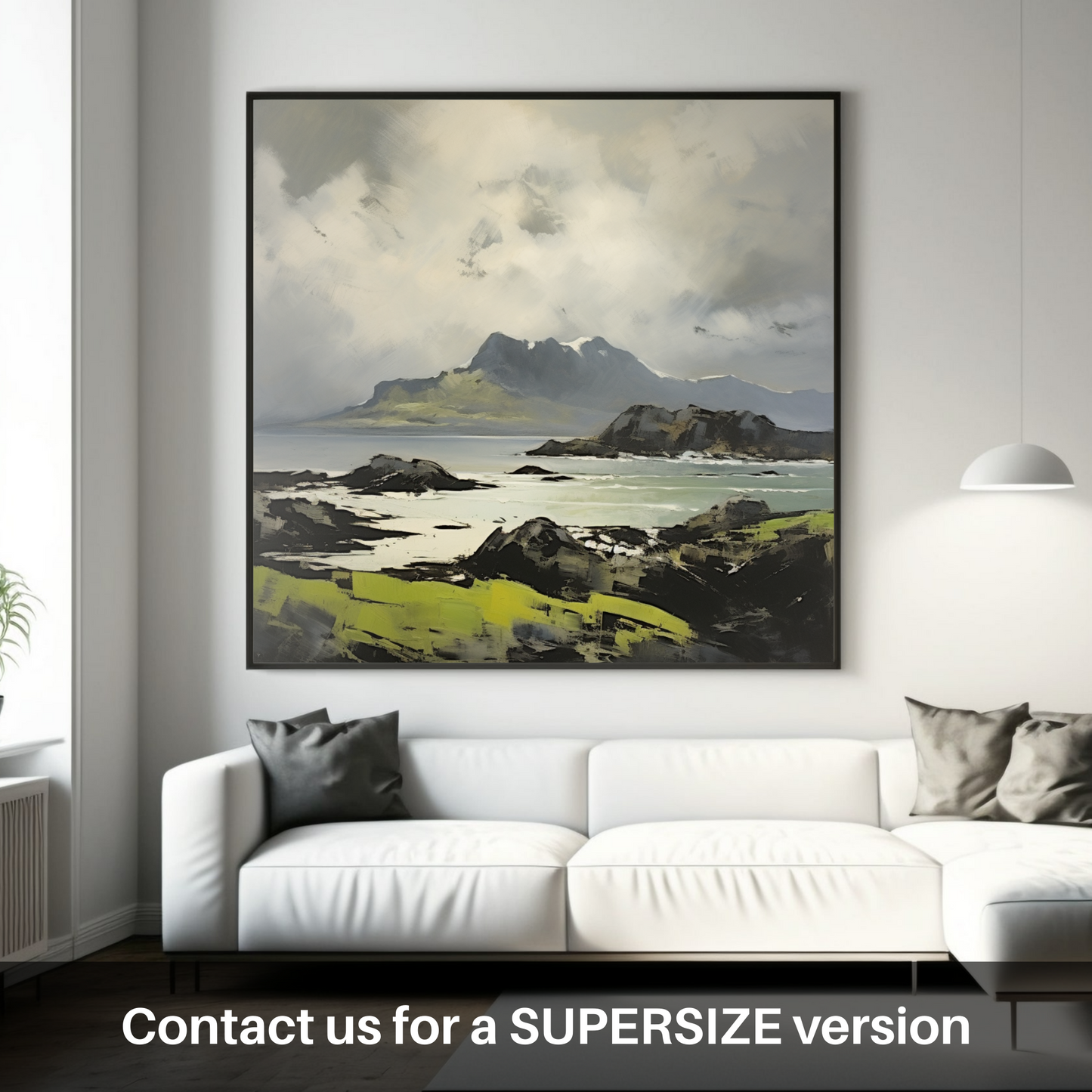 Huge supersize print of Isle of Eigg, Inner Hebrides