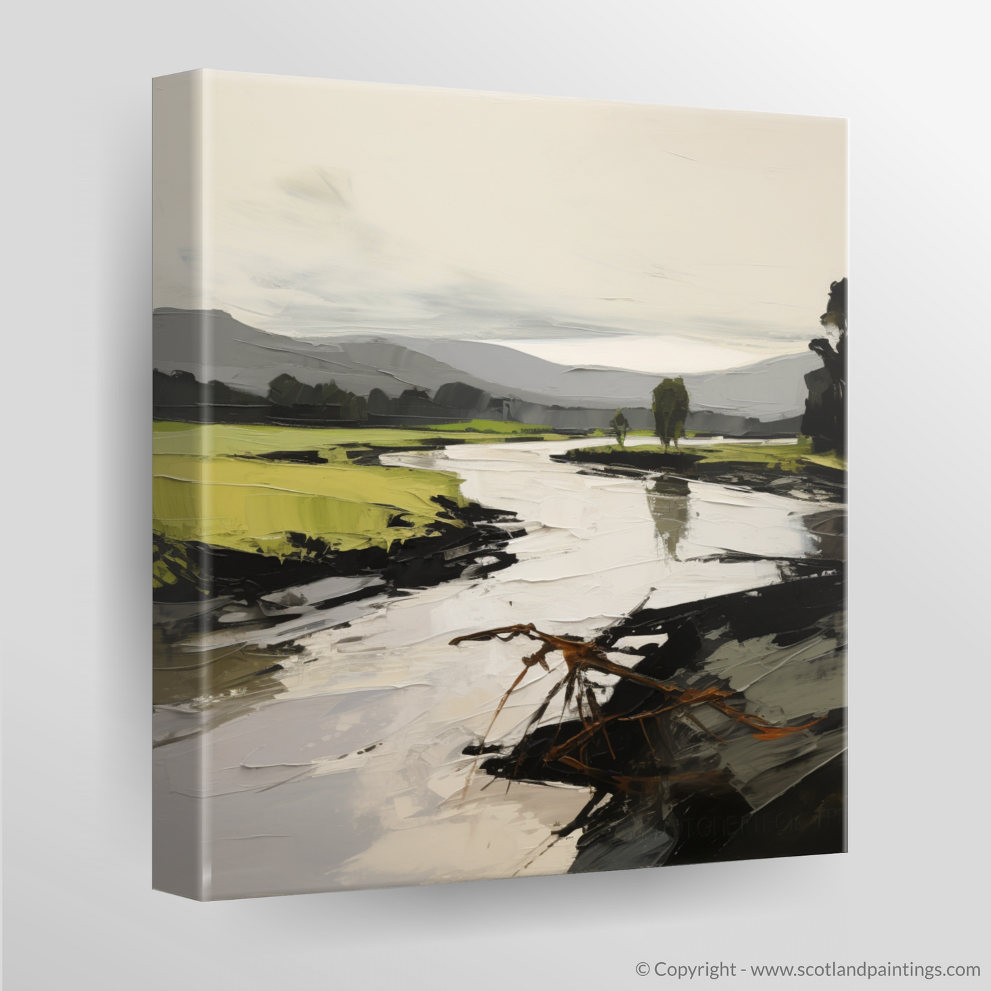 Canvas Print of River Leven, West Dunbartonshire