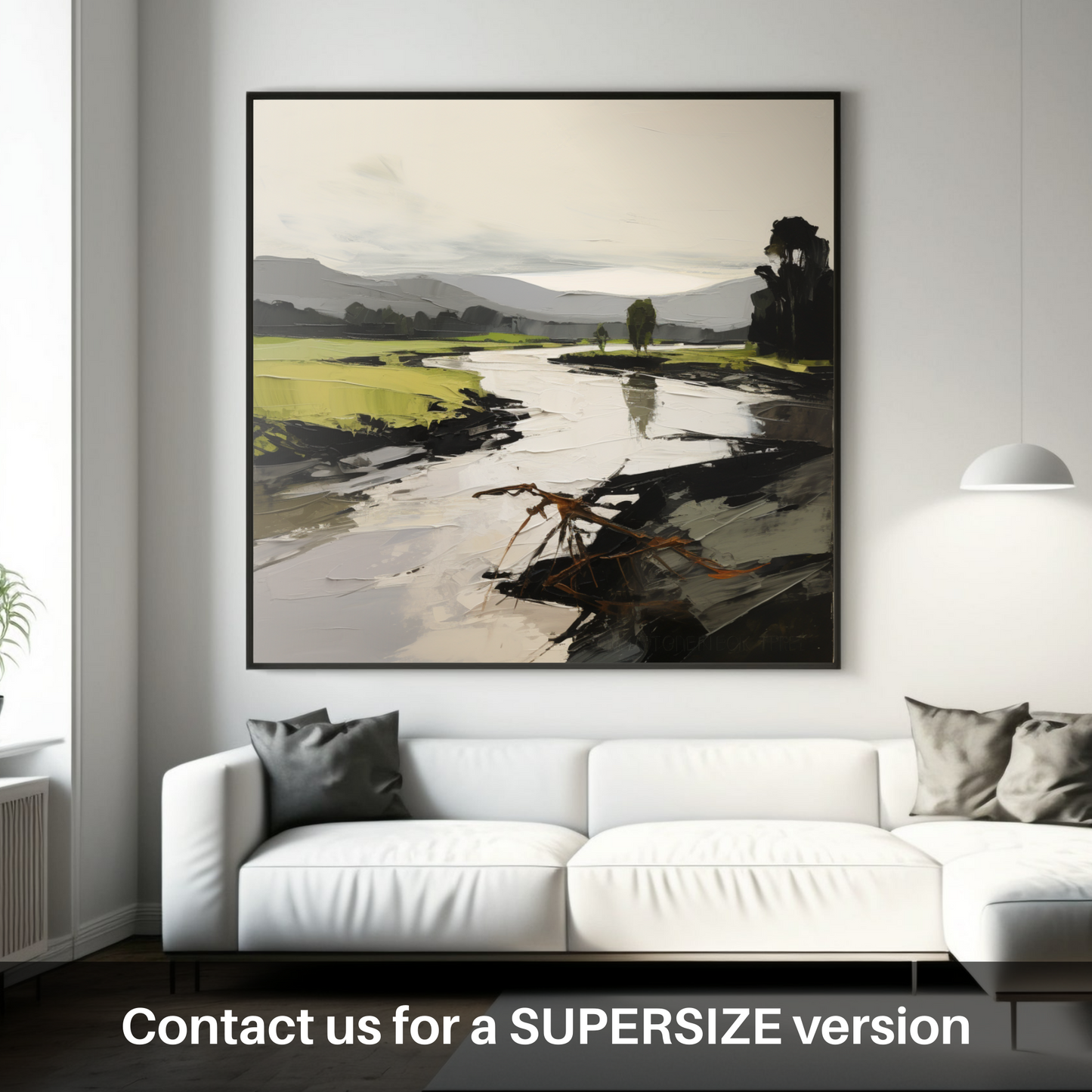 Huge supersize print of River Leven, West Dunbartonshire