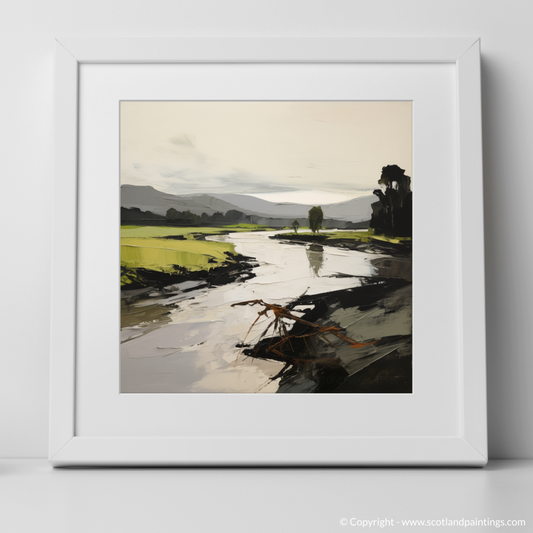 Art Print of River Leven, West Dunbartonshire with a white frame