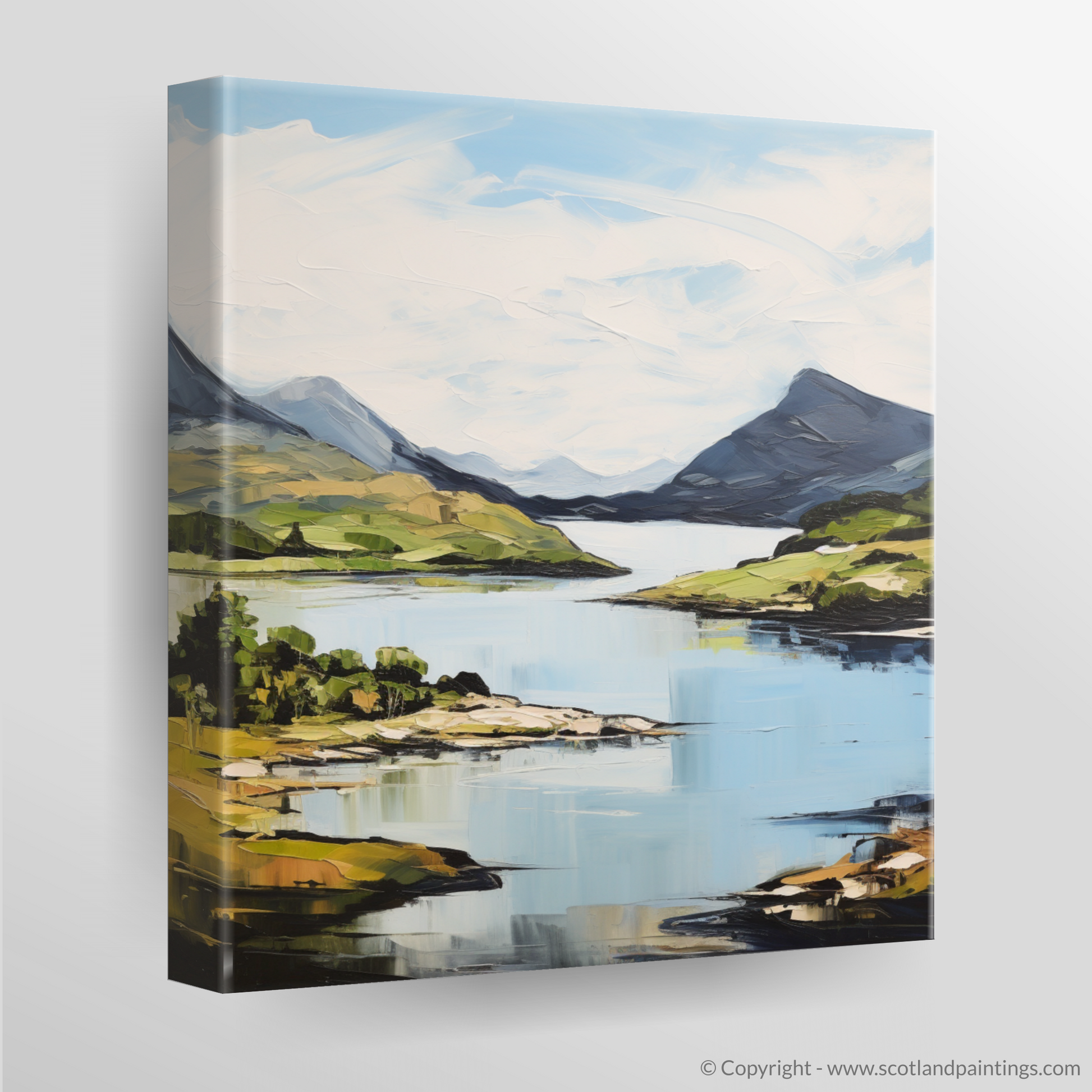 Canvas Print of Loch Glencoul, Sutherland in summer