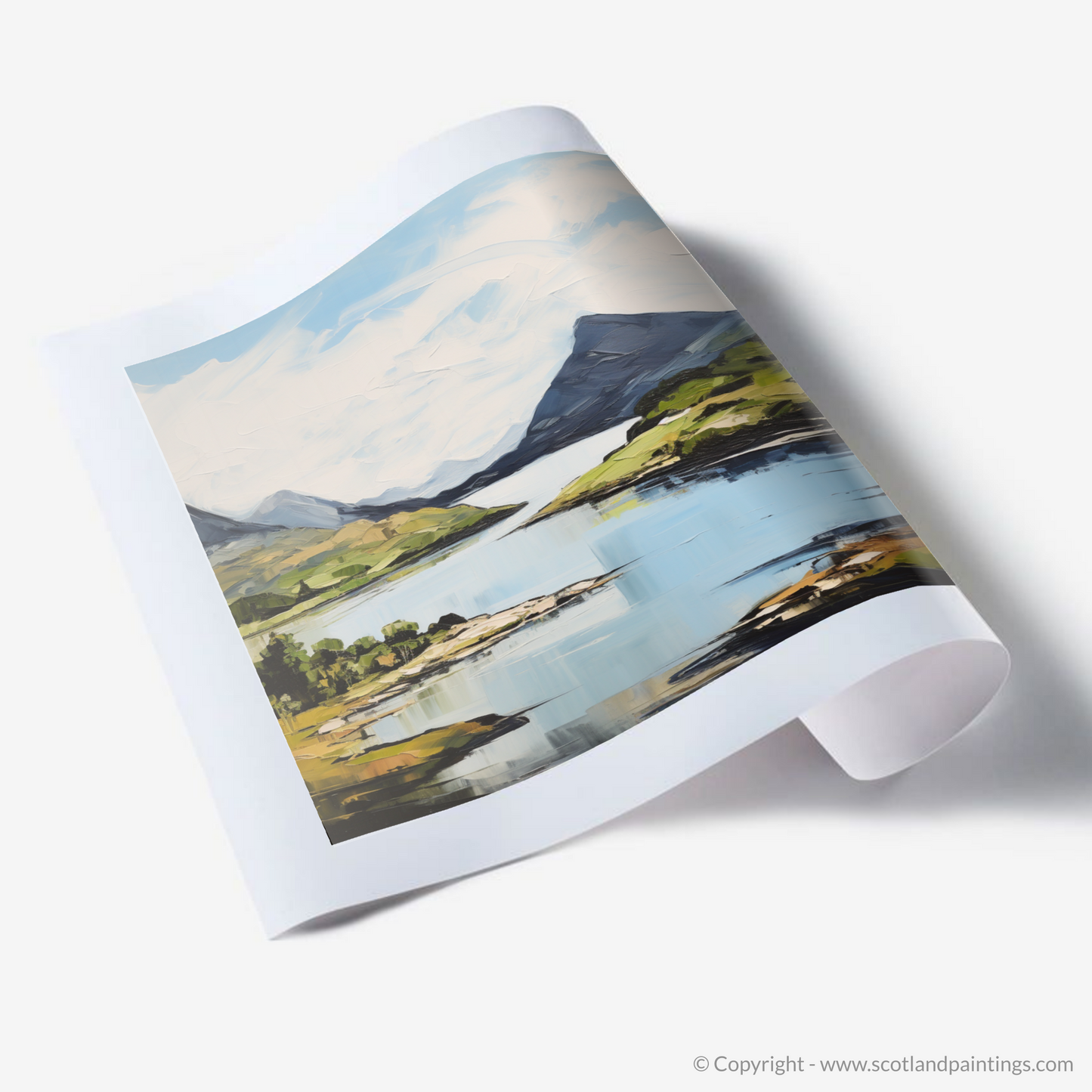 Art Print of Loch Glencoul, Sutherland in summer