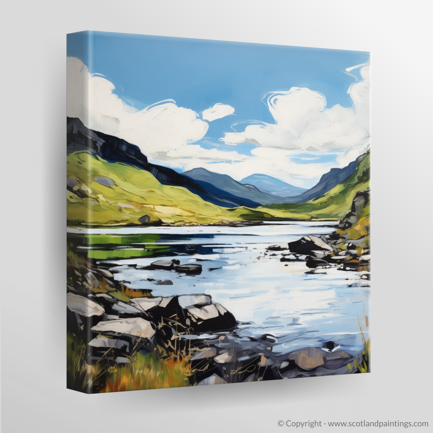 Canvas Print of Loch Glencoul, Sutherland in summer