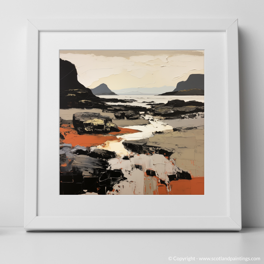 Art Print of Coral Beach, Claigan, Isle of Skye with a white frame