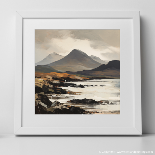 Art Print of Ben More, Isle of Mull with a white frame