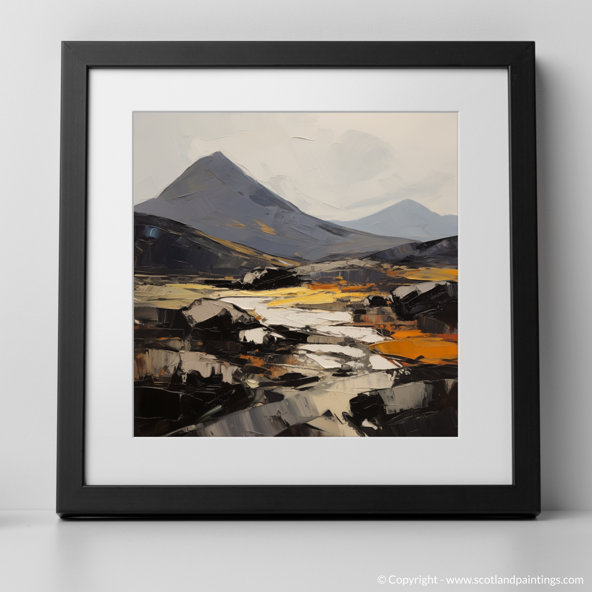 Art Print of Ben More, Isle of Mull with a black frame