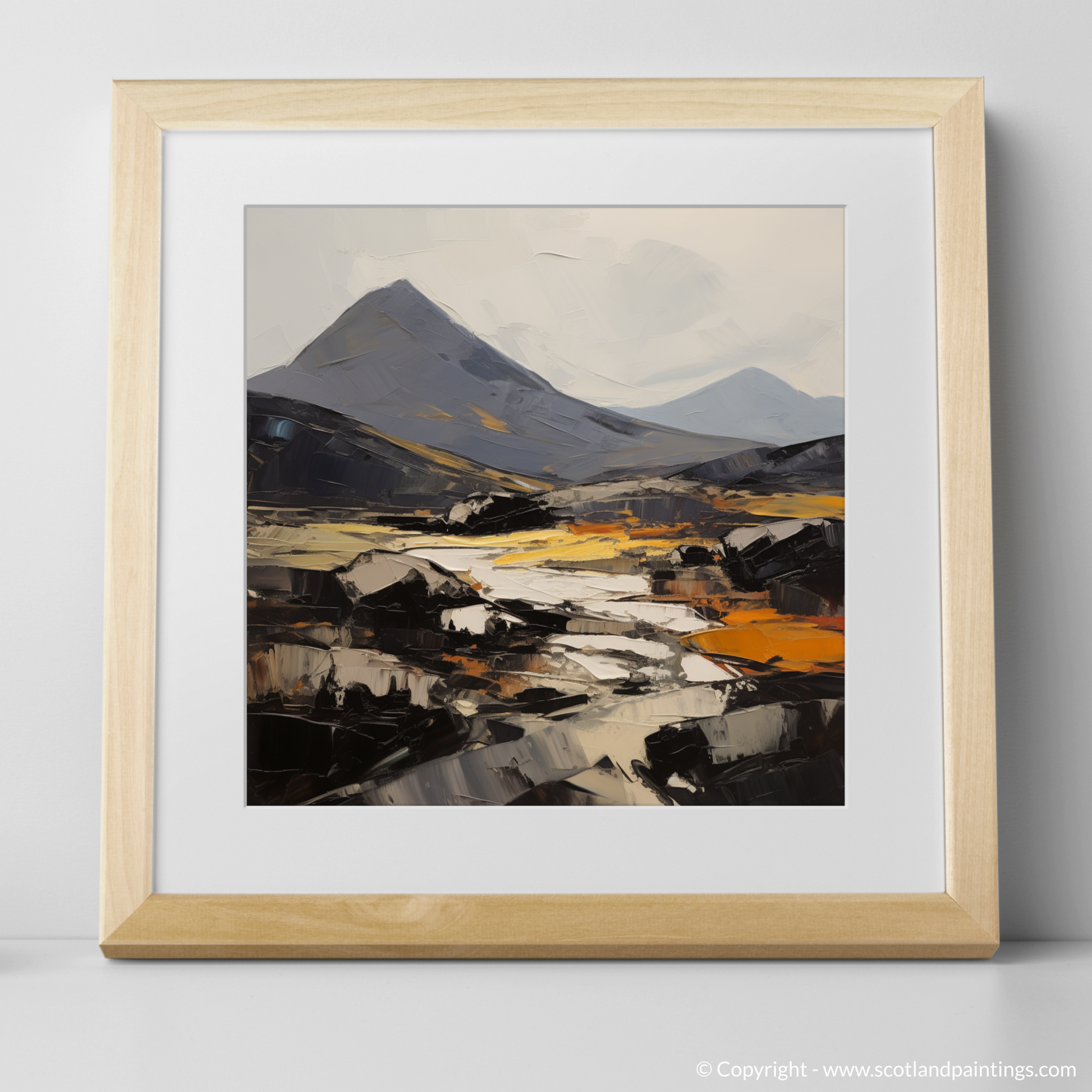 Art Print of Ben More, Isle of Mull with a natural frame