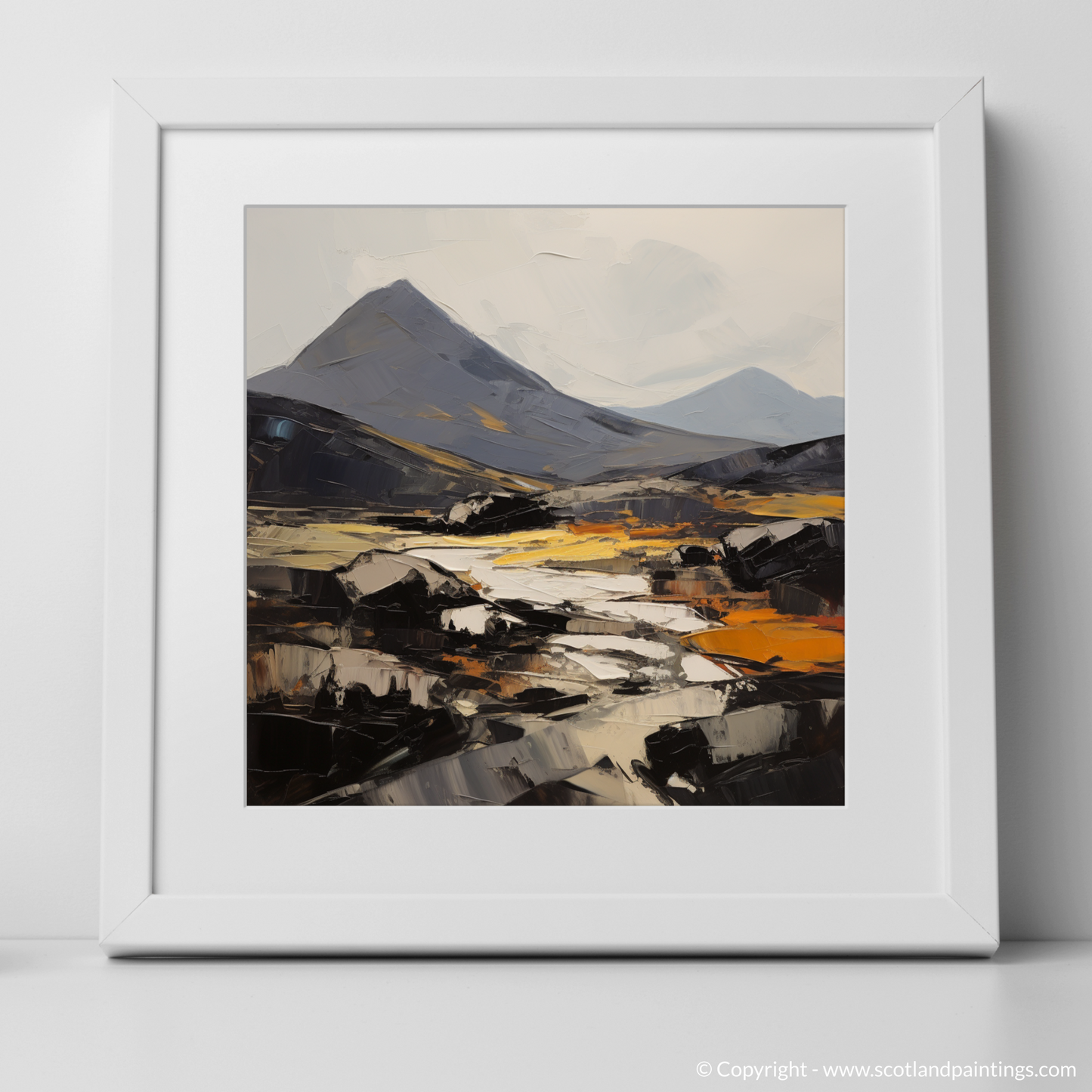 Art Print of Ben More, Isle of Mull with a white frame