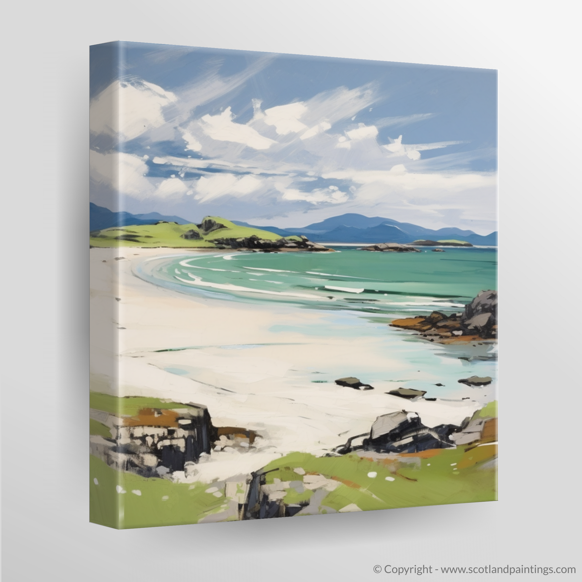 Canvas Print of Mellon Udrigle Beach, Wester Ross in summer