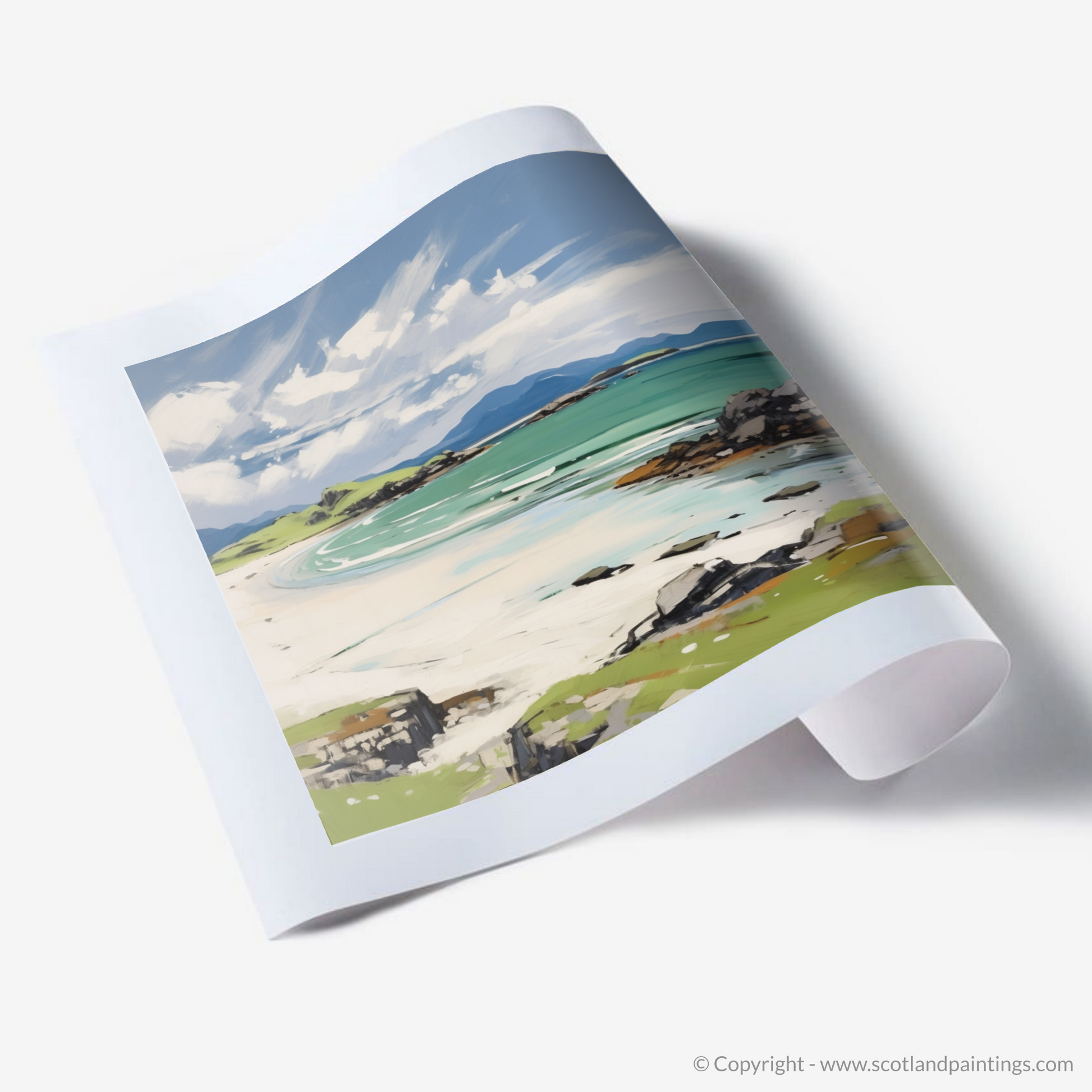 Art Print of Mellon Udrigle Beach, Wester Ross in summer