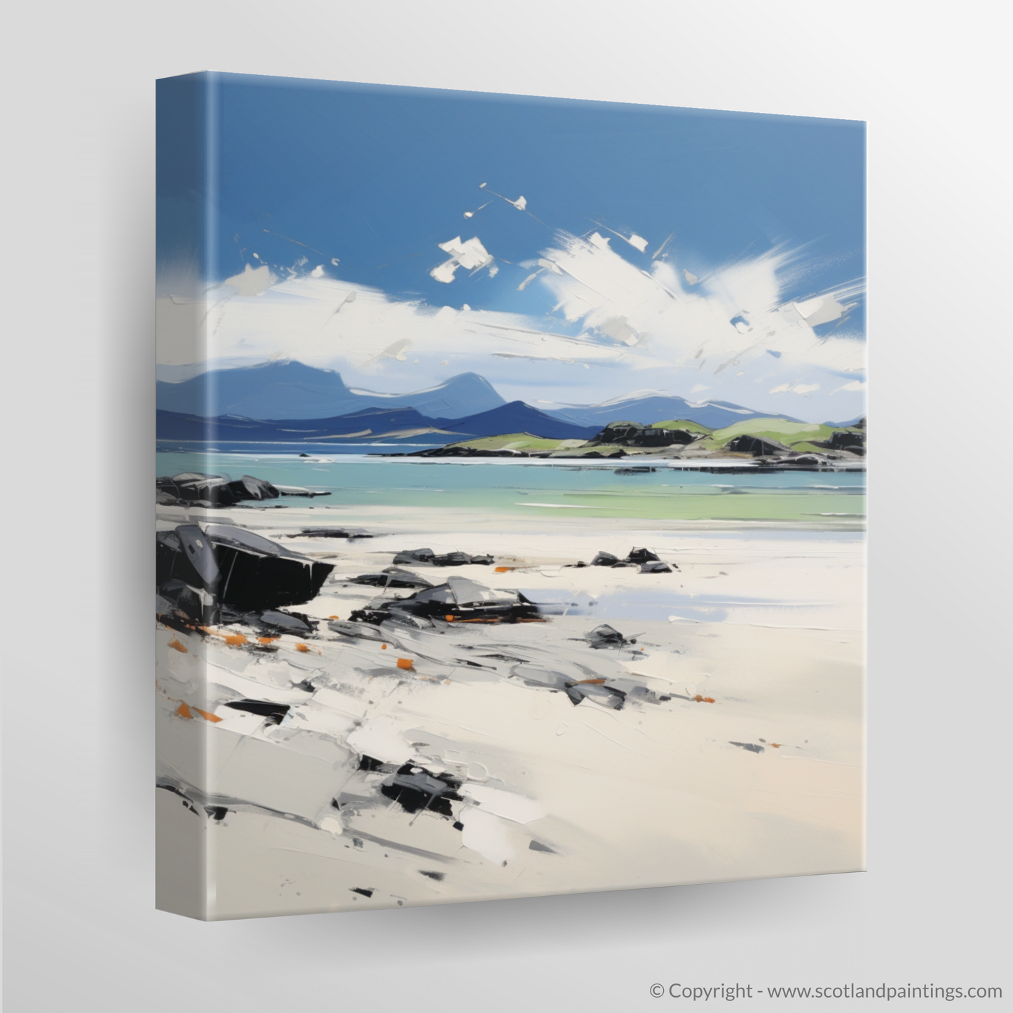 Canvas Print of Mellon Udrigle Beach, Wester Ross in summer