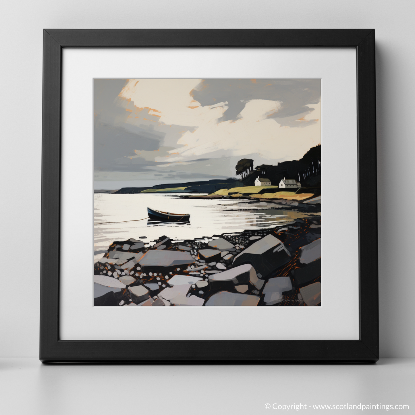 Painting and Art Print of Largo Bay, Fife. Serene Ambience of Largo Bay.