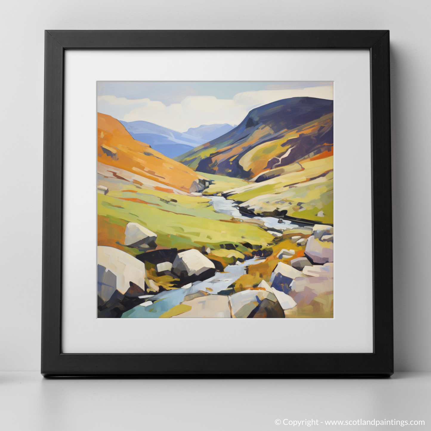 Art Print of Braeriach with a black frame