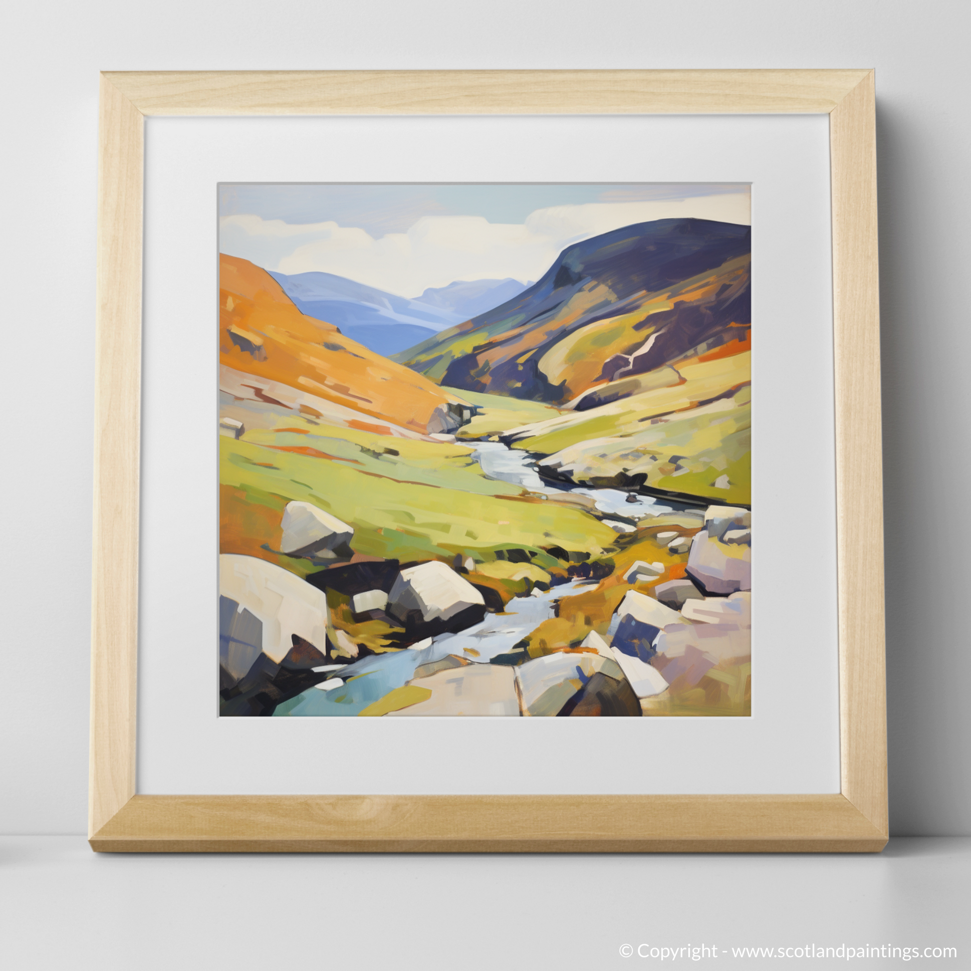 Art Print of Braeriach with a natural frame
