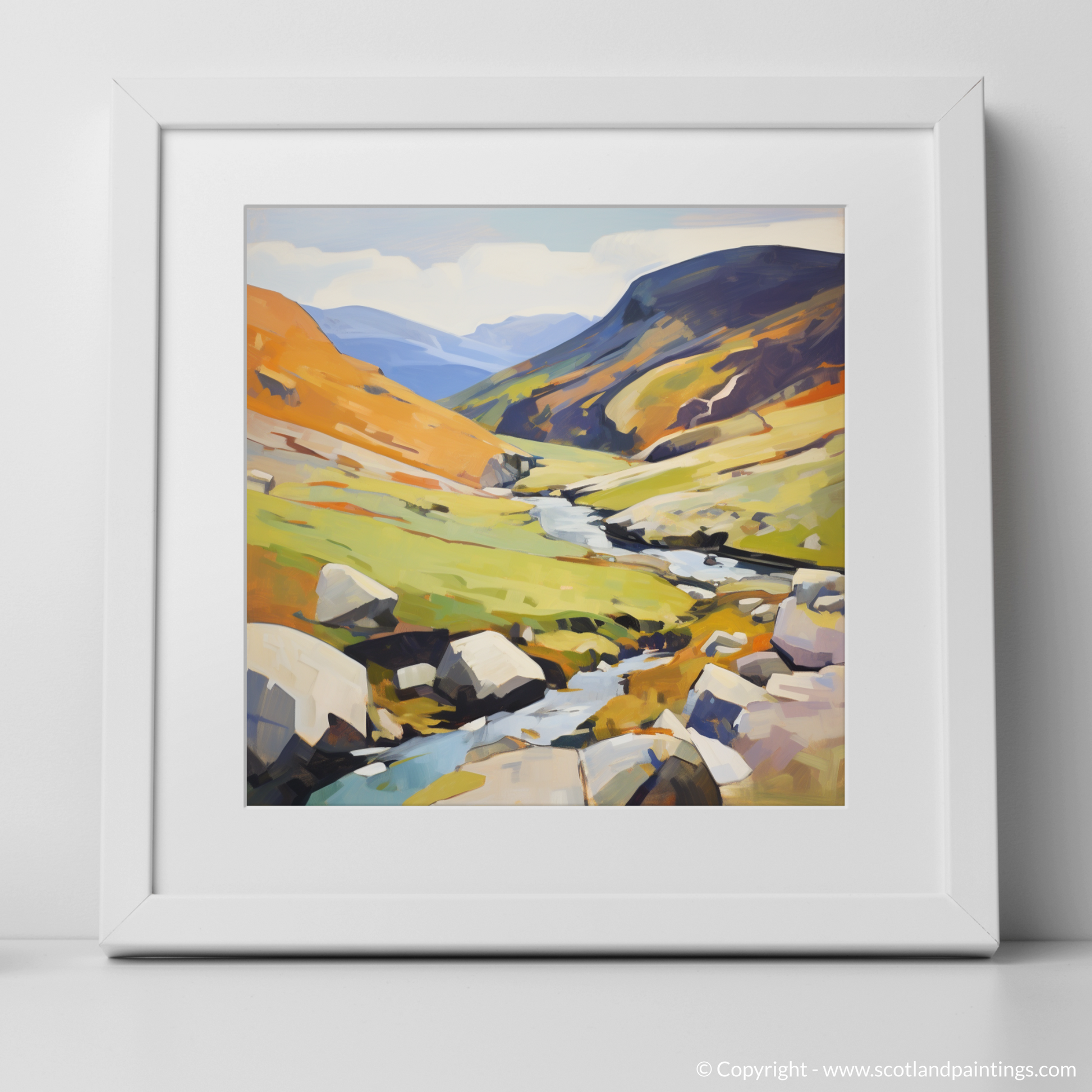 Art Print of Braeriach with a white frame