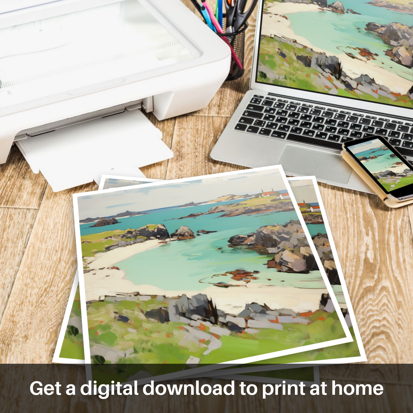 Downloadable and printable picture of Isle of Iona, Inner Hebrides