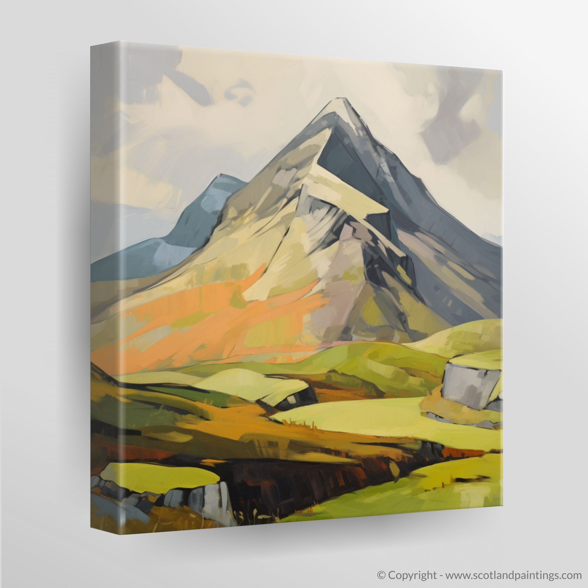 Canvas Print of A mountain in Scotland
