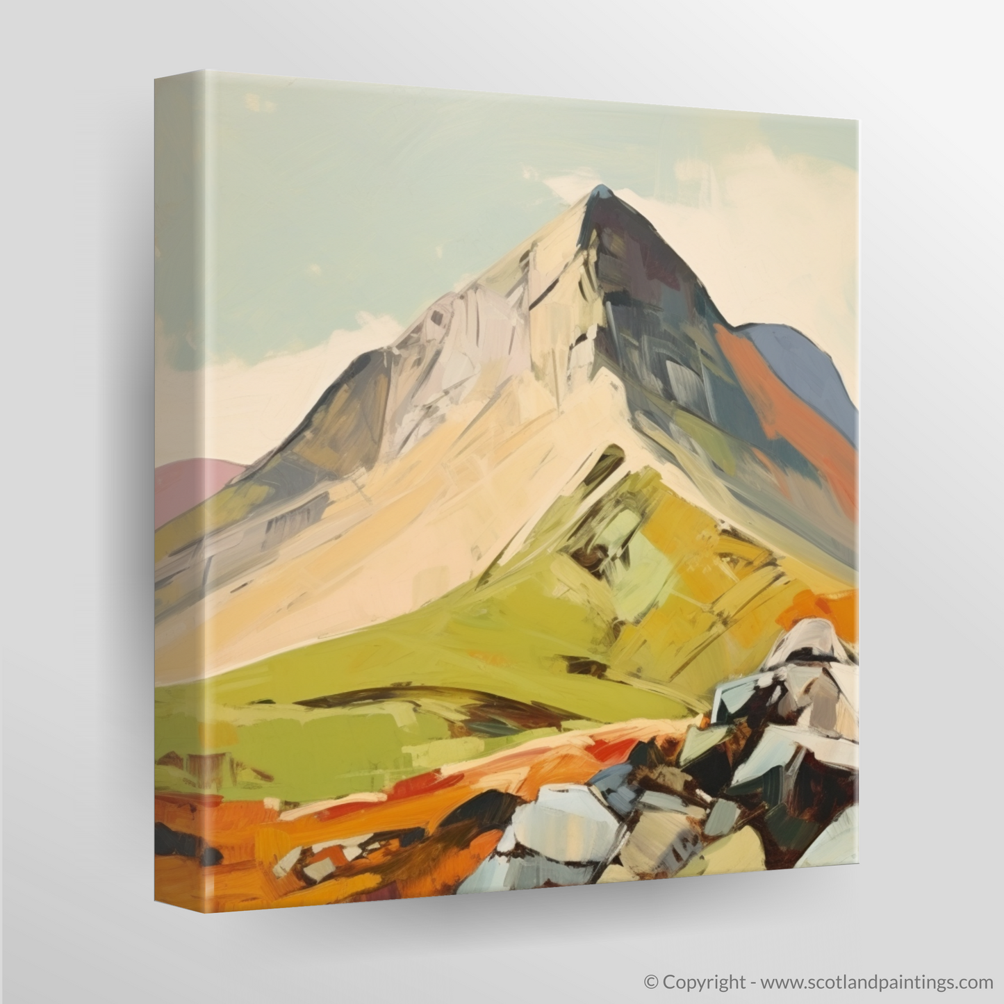 Canvas Print of A mountain in Scotland