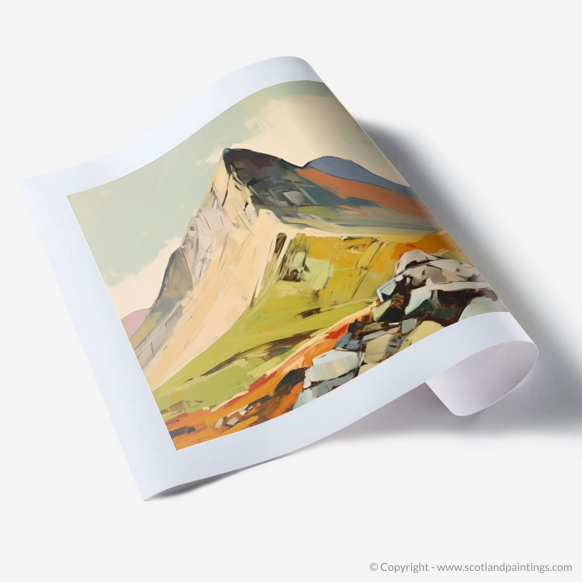 Art Print of A mountain in Scotland