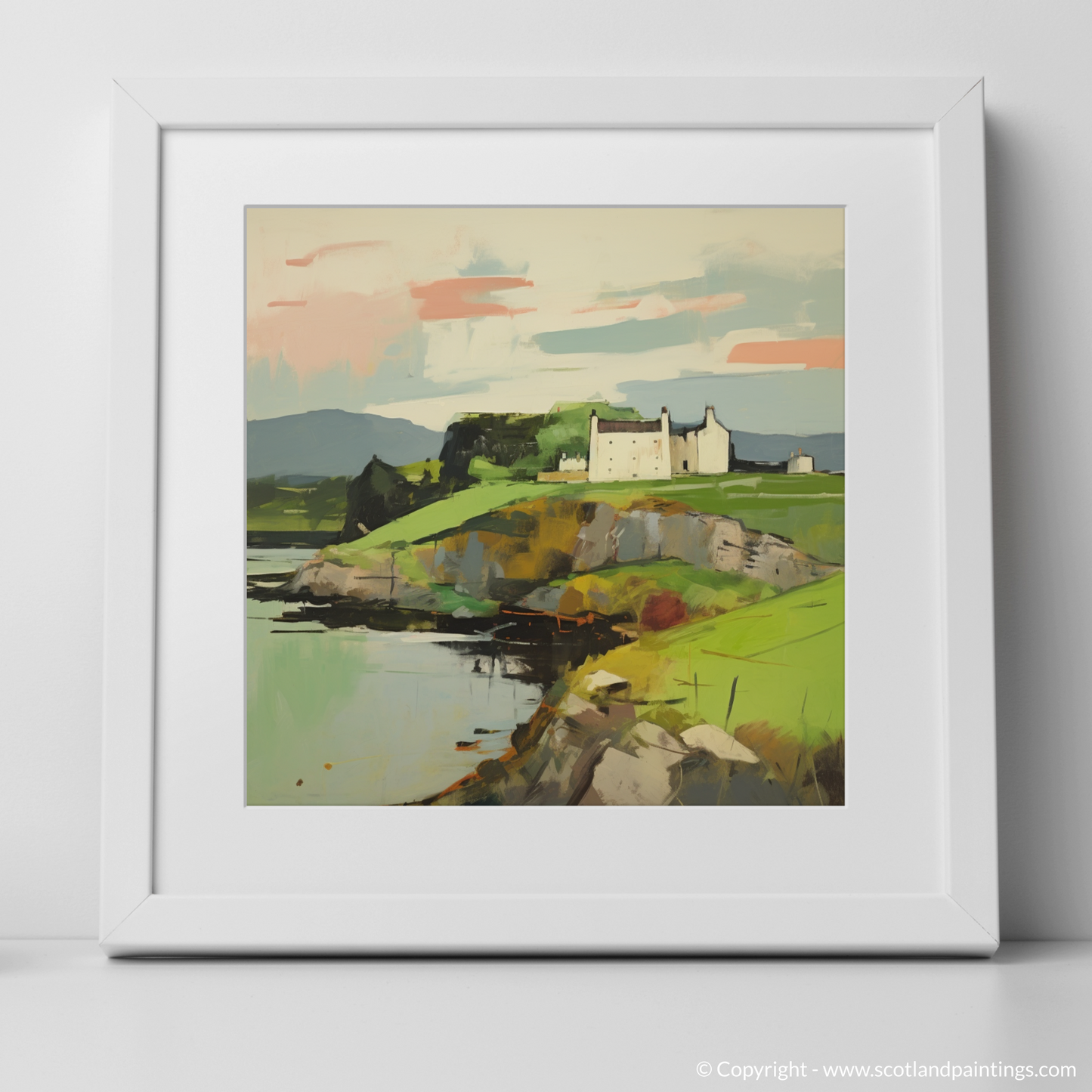 Art Print of Fort William with a white frame