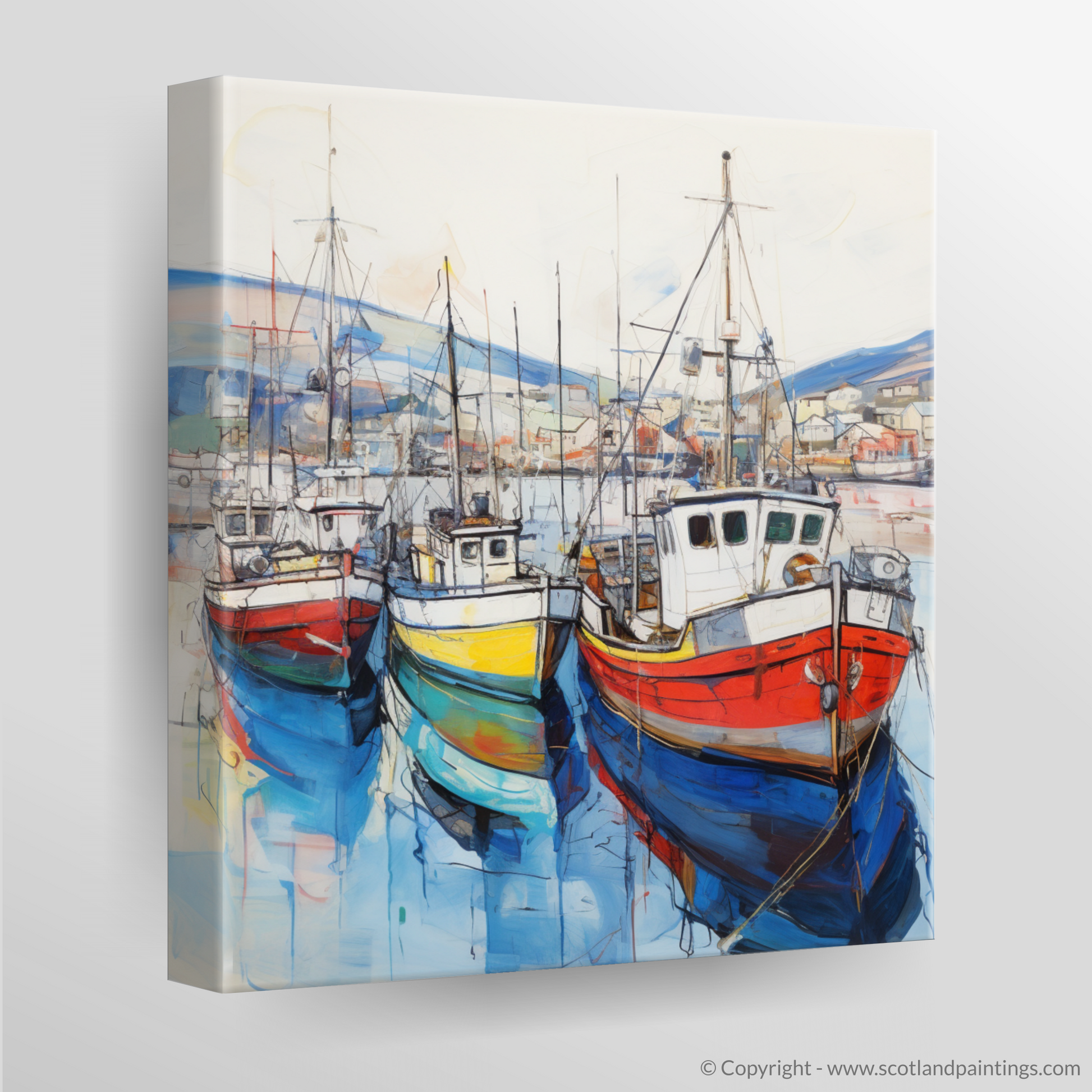 Canvas Print of Ullapool Harbour