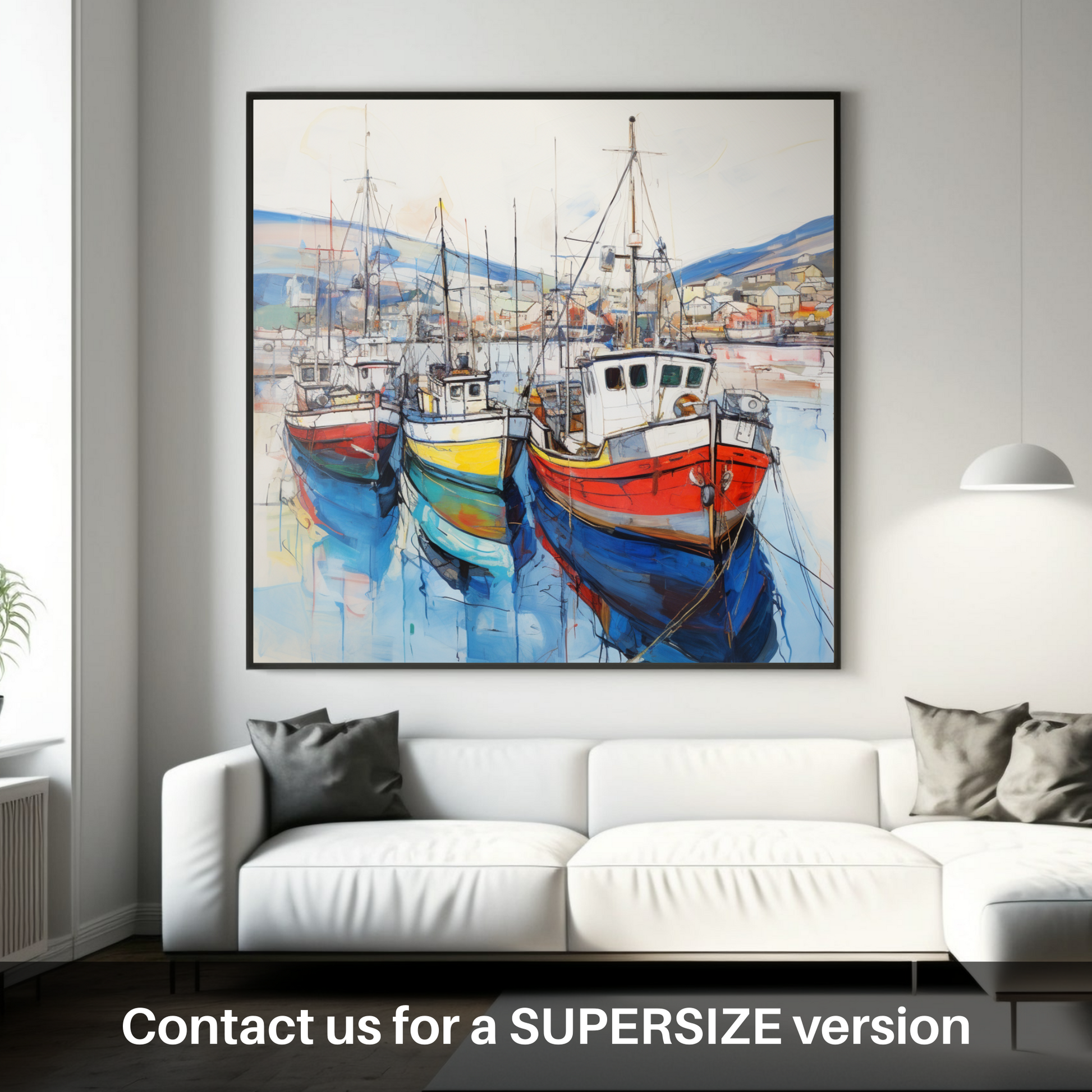 Huge supersize print of Ullapool Harbour