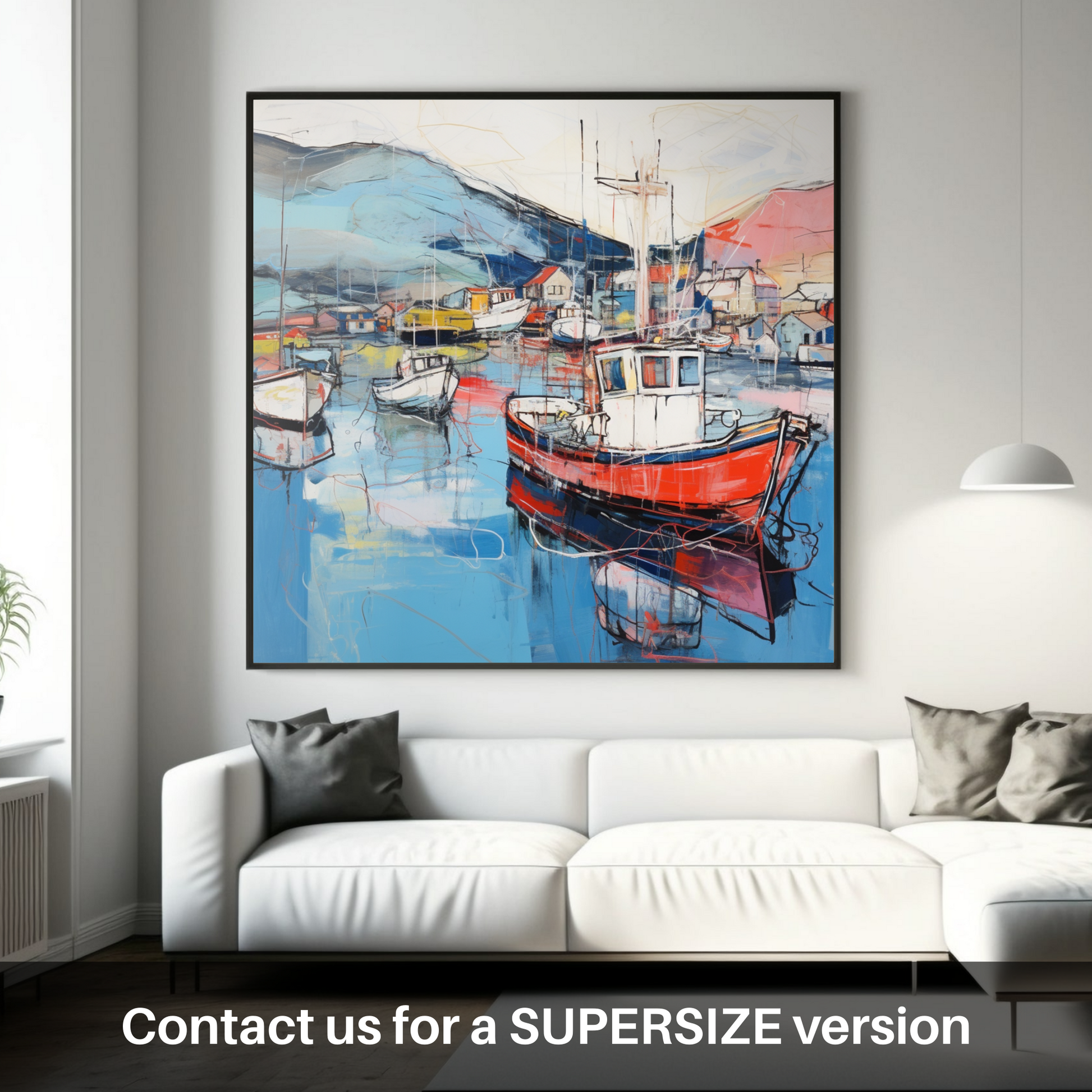 Huge supersize print of Ullapool Harbour