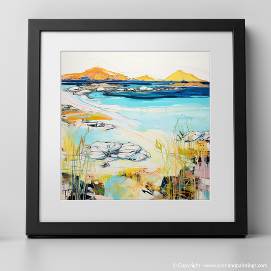 Art Print of Isle of Barra with a black frame