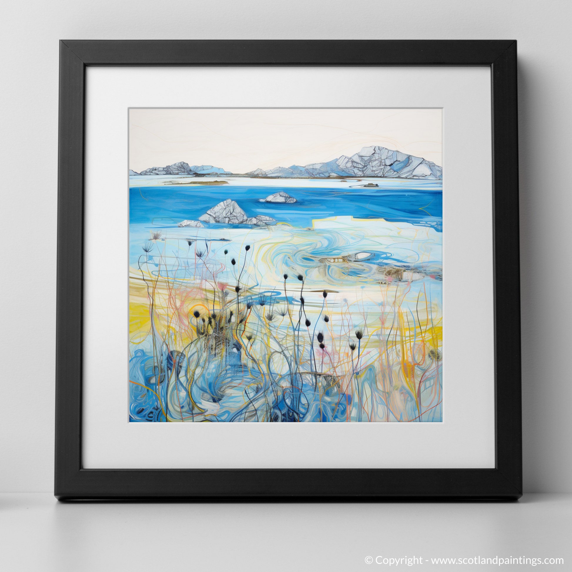 Art Print of Isle of Barra with a black frame