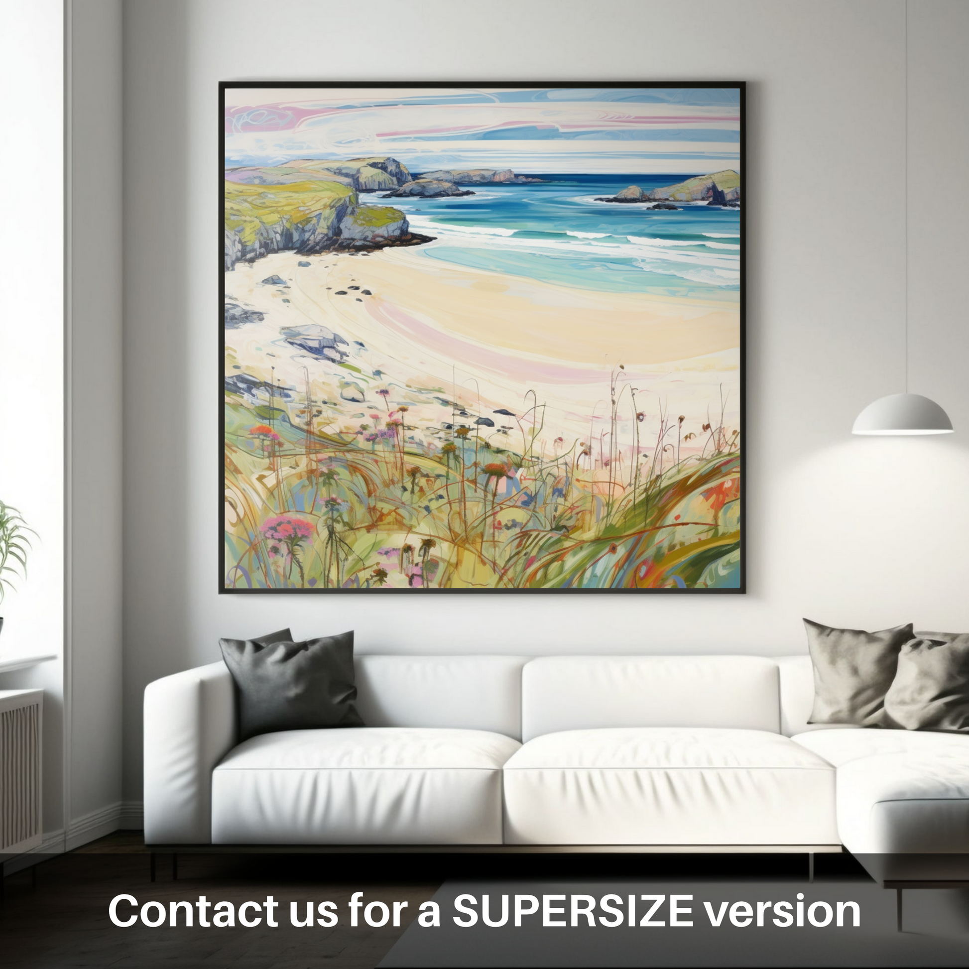 Huge supersize print of Durness Beach, Sutherland in summer