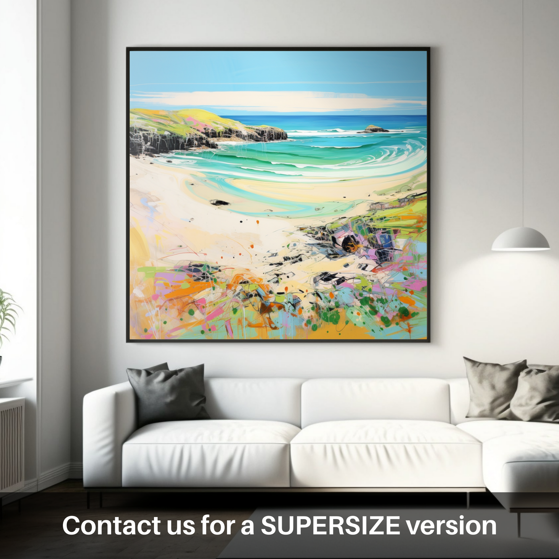 Huge supersize print of Durness Beach, Sutherland in summer