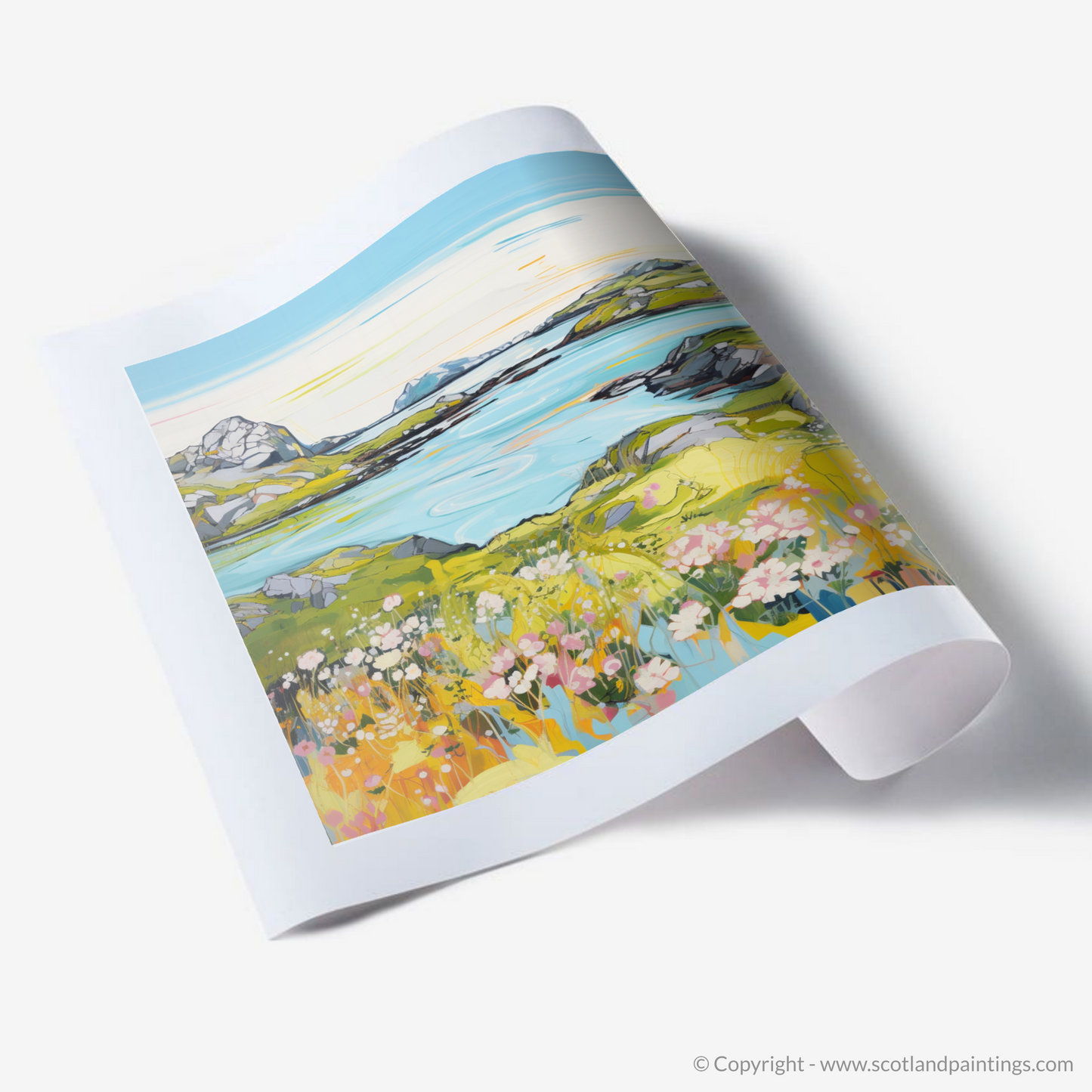 Art Print of Isle of Scalpay, Outer Hebrides in summer