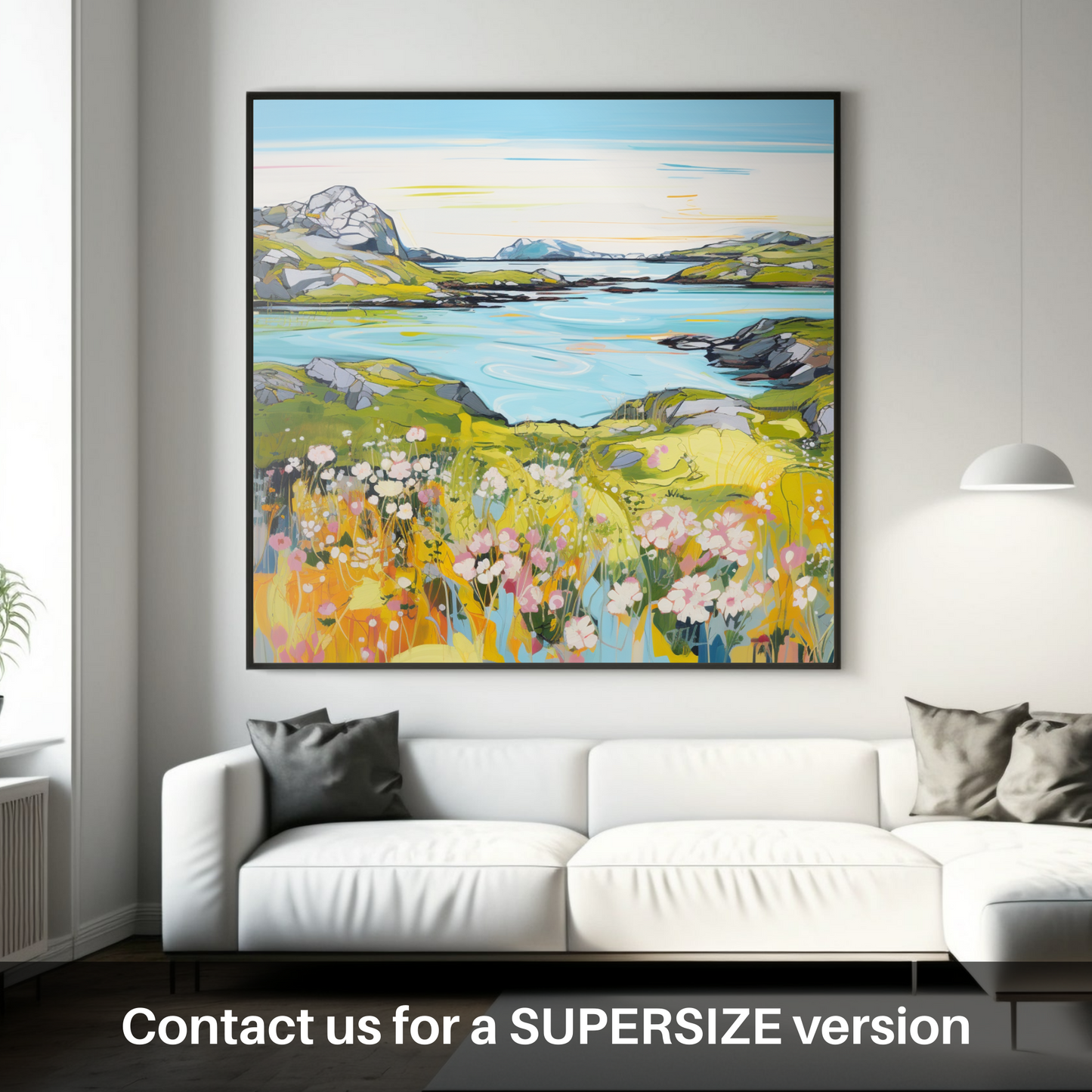 Huge supersize print of Isle of Scalpay, Outer Hebrides in summer