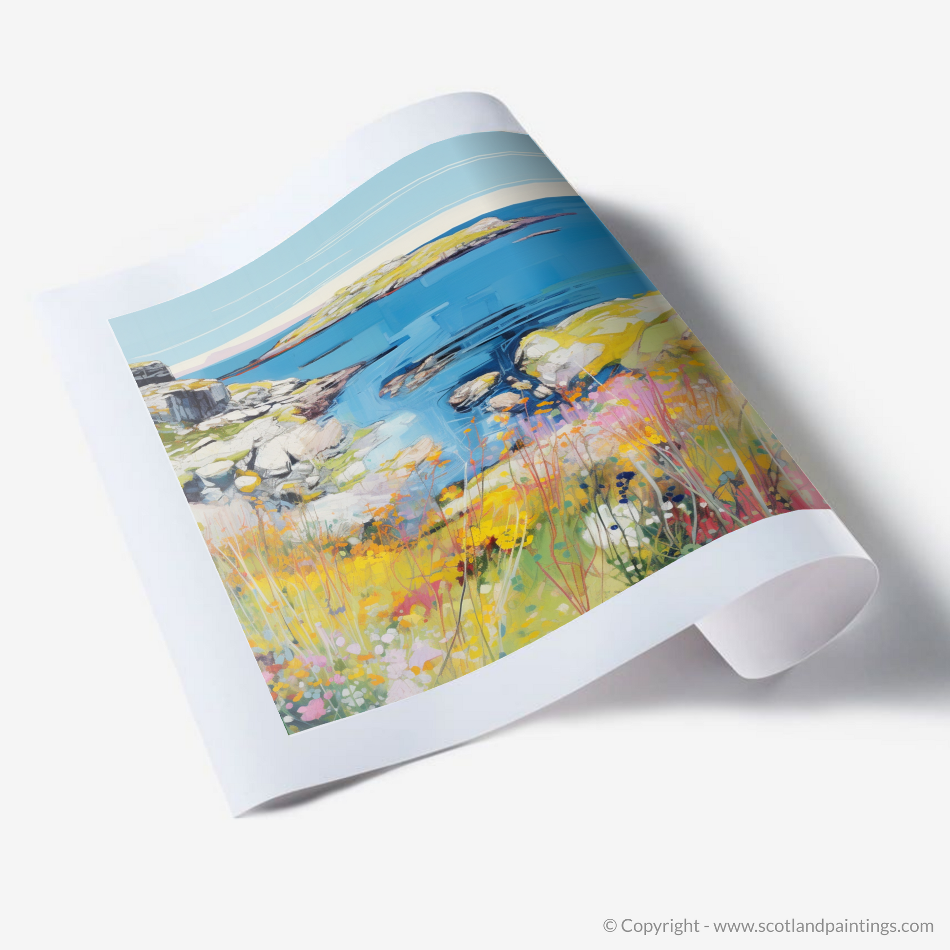 Art Print of Isle of Scalpay, Outer Hebrides in summer