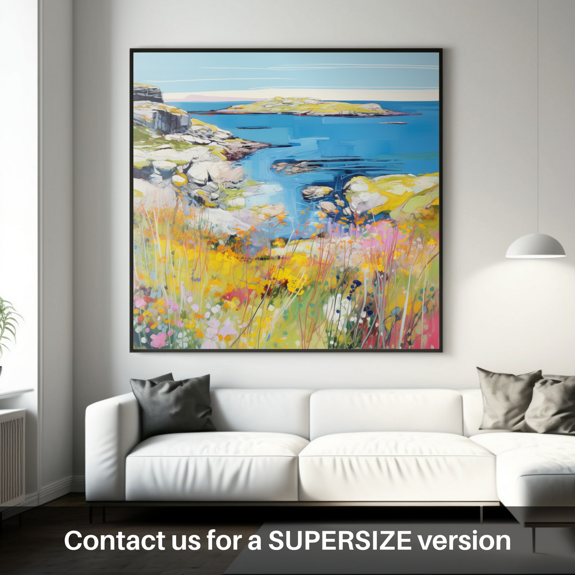 Huge supersize print of Isle of Scalpay, Outer Hebrides in summer