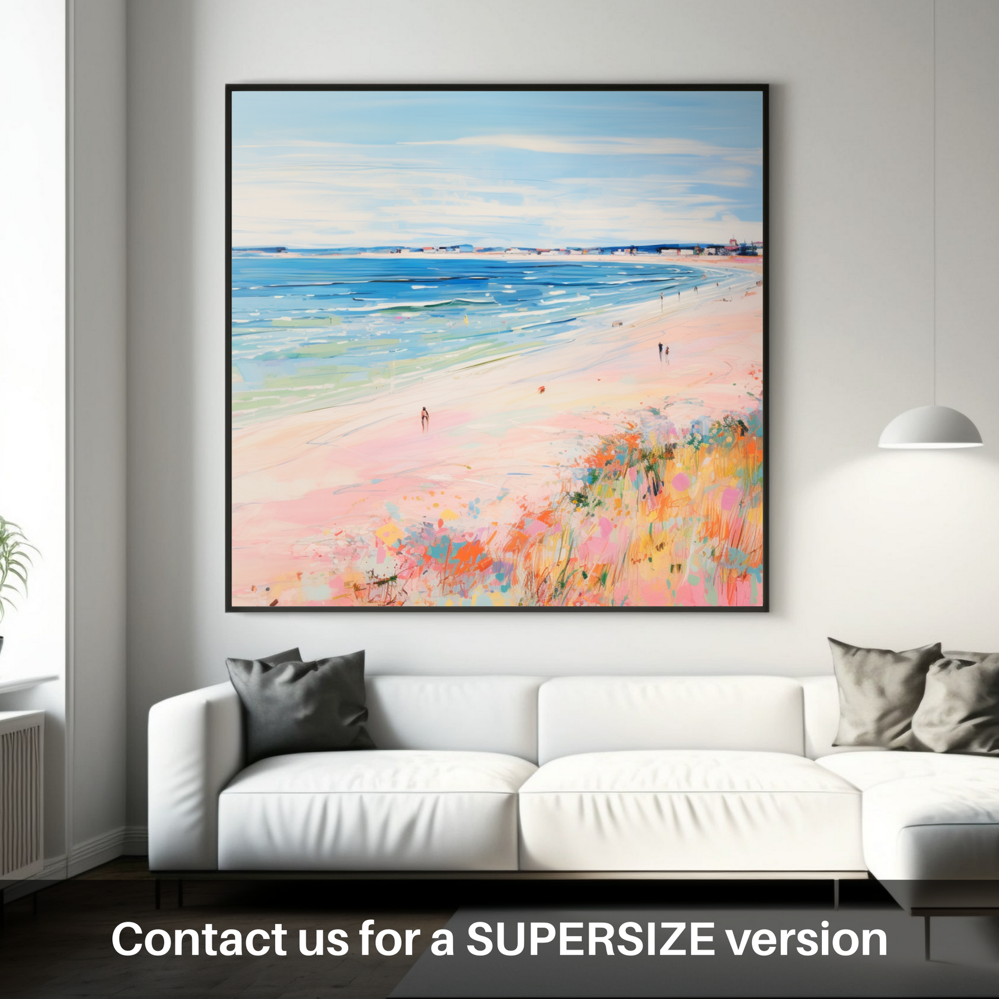 Huge supersize print of Nairn Beach, Nairn in summer